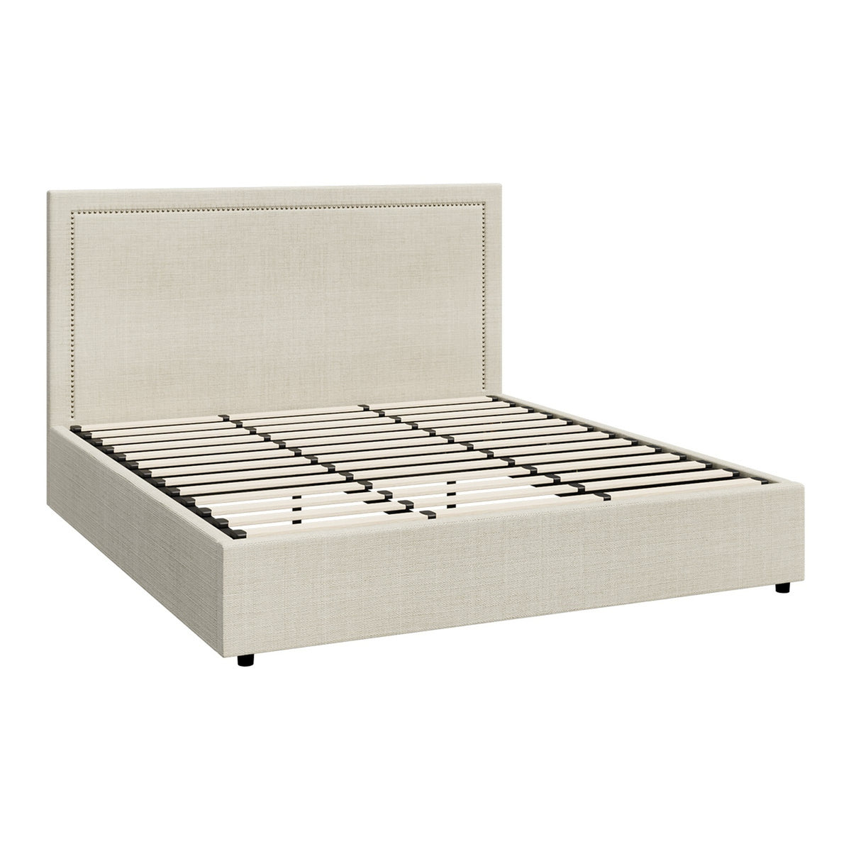 Oikiture Bed Frame King Size Gas Lift Base with Storage ADI - Sunyee