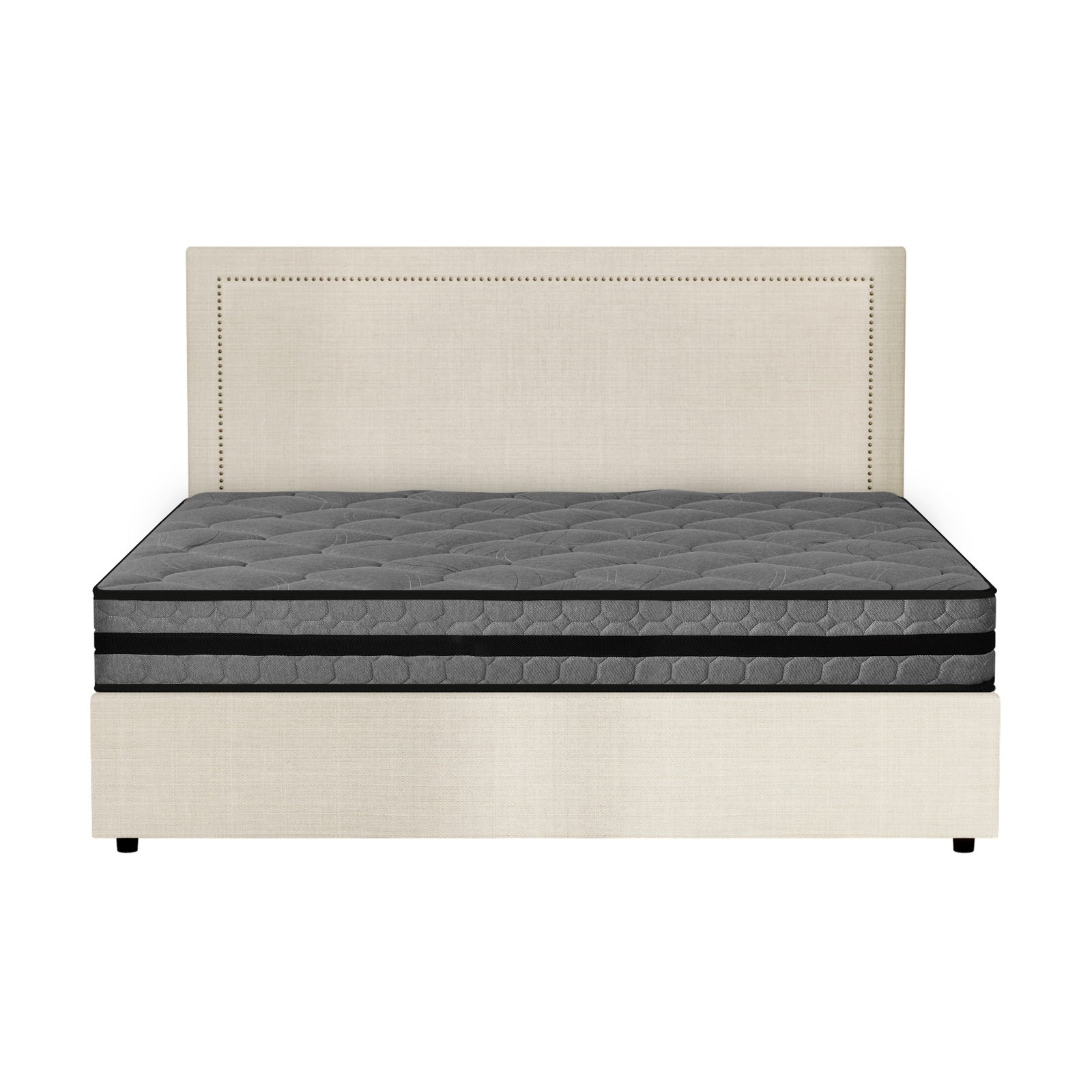 Oikiture Bed Frame Queen Double King Single Gas Lift Storage W/ Mattress Set ADI - Sunyee