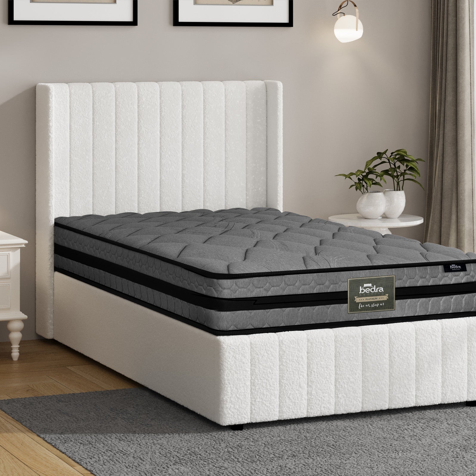 Oikiture Bed Frame Queen Double King Single Gas Lift Storage & Mattress Set BILY - Sunyee