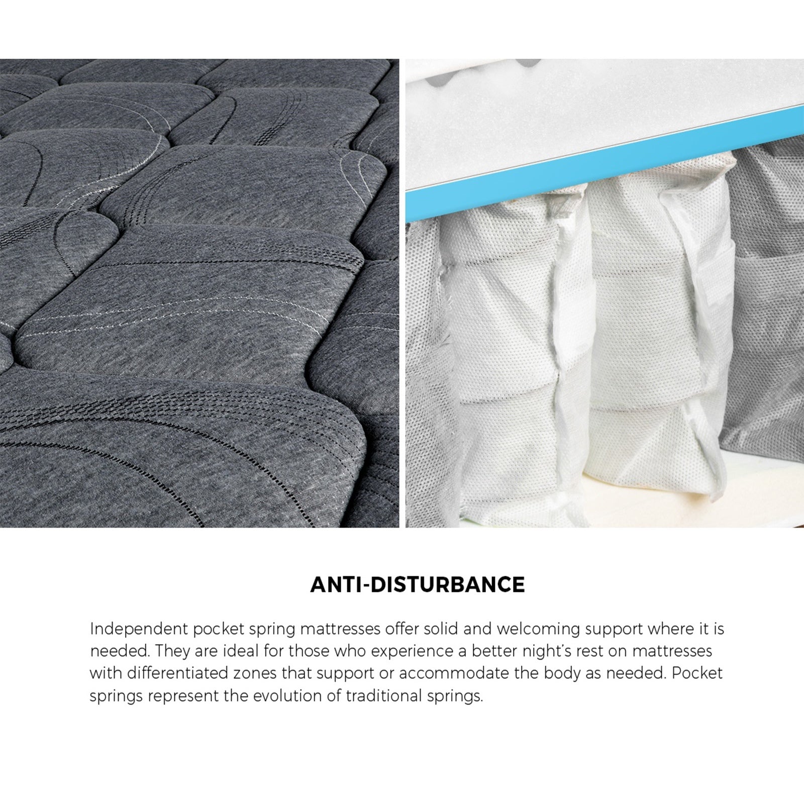 Oikiture Bed Frame Queen Double King Single Gas Lift Storage & Mattress Set BILY - Sunyee