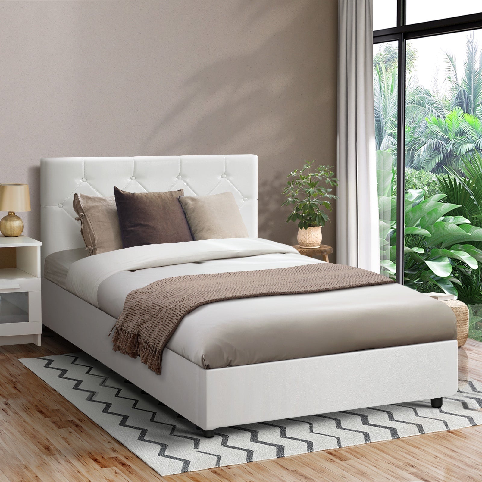 Oikiture Bed Frame Queen Double King Single Gas Lift Bed With Storage - Sunyee