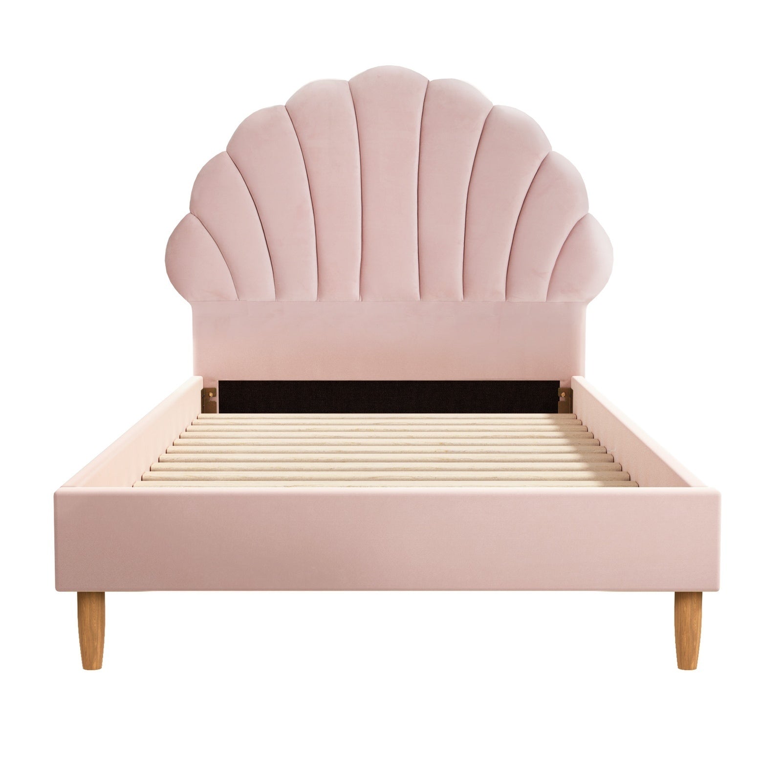 Oikiture Kids Bed Frame Single Size Bed Base Platform