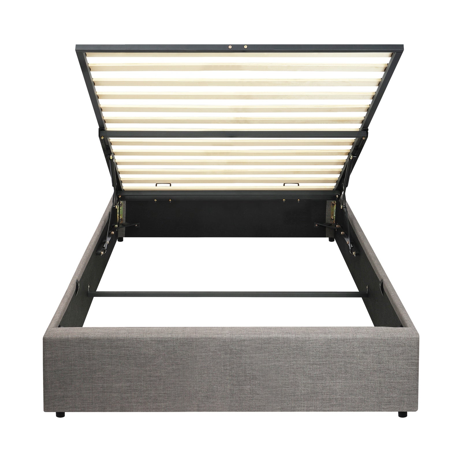 Oikiture Bed Frame Single Size Gas Lift Base With Storage - Sunyee