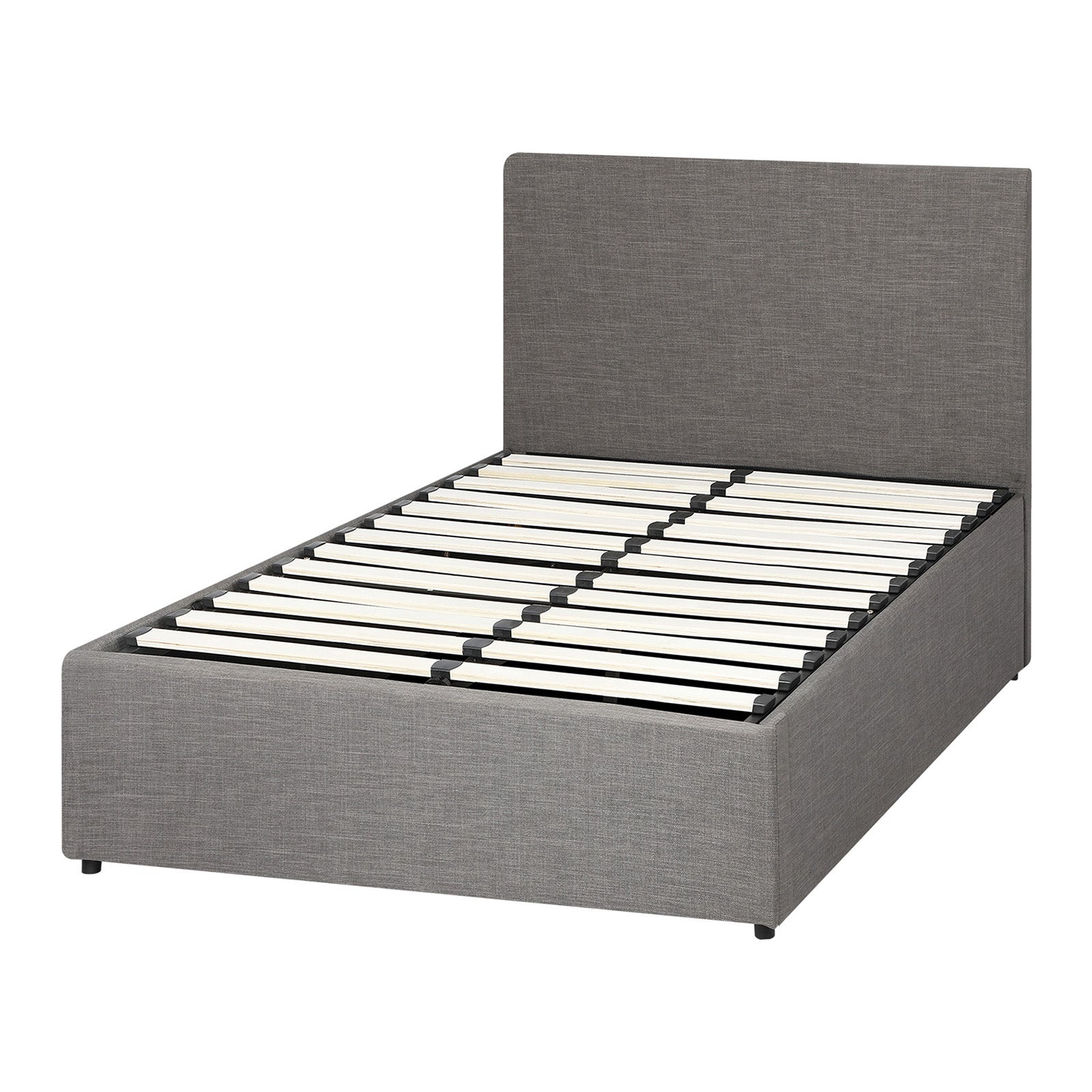 Oikiture Bed Frame King Single Size Gas Lift Mattress Base With Storage Fabric - Sunyee