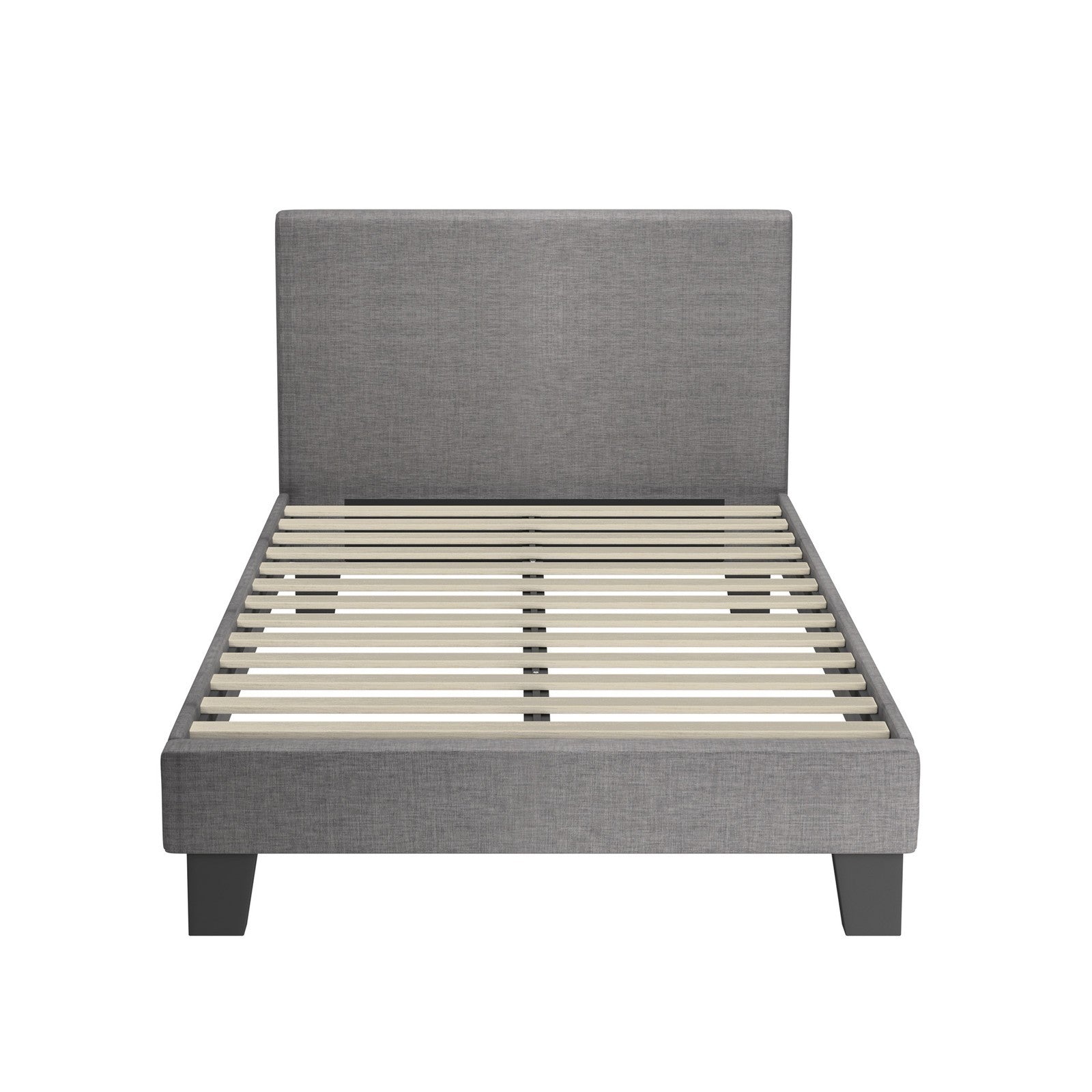 Oikiture Bed Frame King Single Size Mattress Base Platform Wooden Slats Fabric - Sunyee