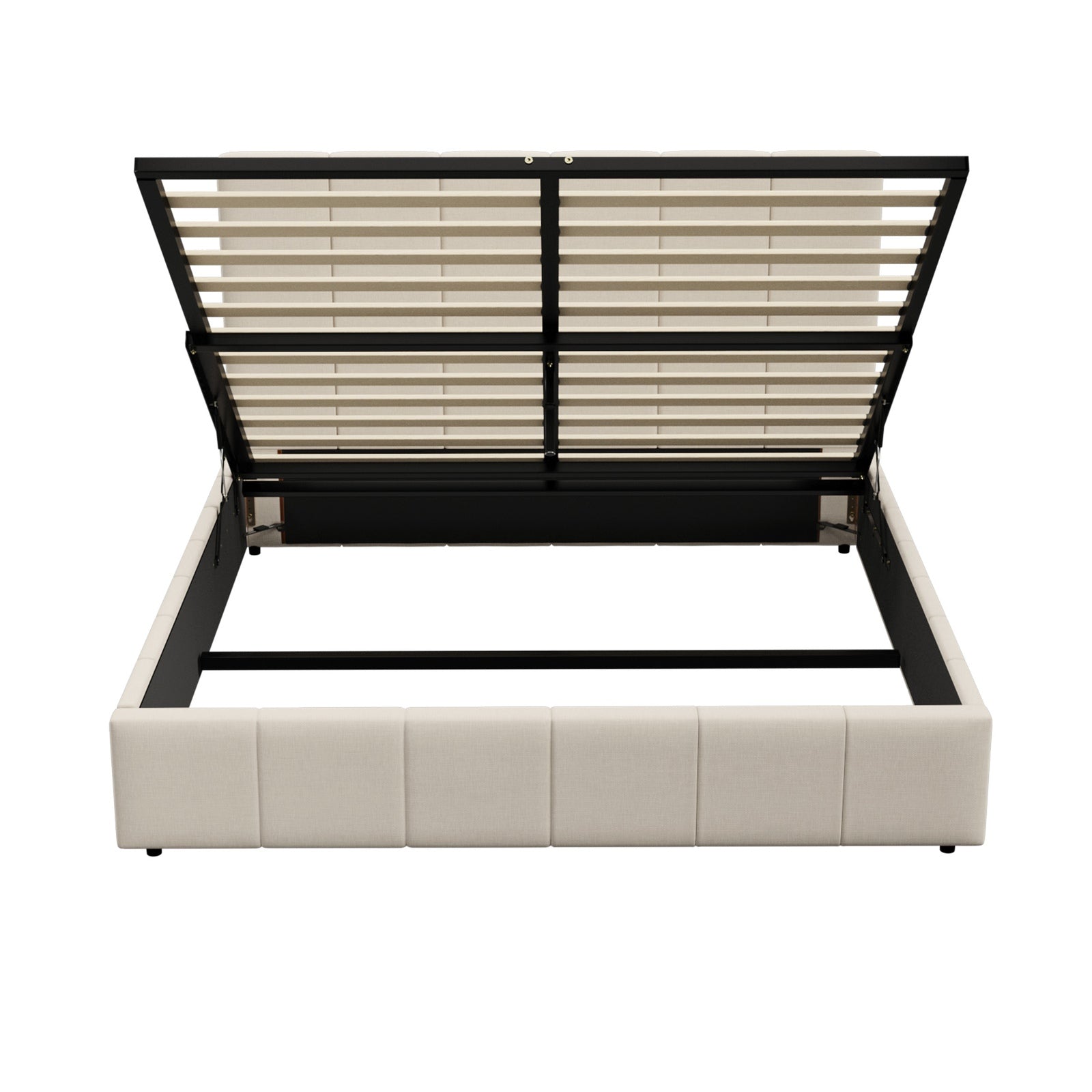 Oikiture Bed Frame Double Size Beds Platform Gas Lift Storage Base VISH - Sunyee