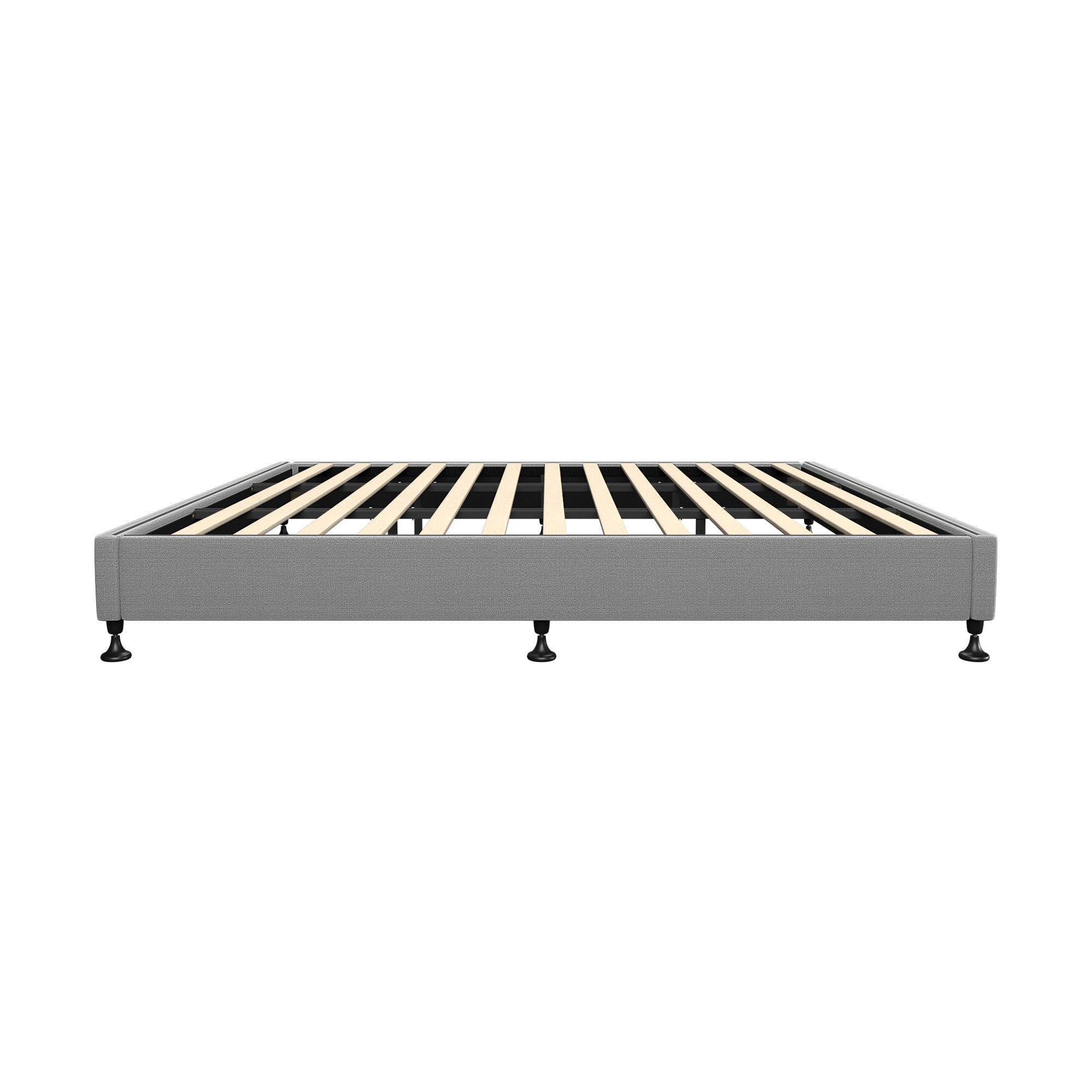 Oikiture Bed Frame King Size Bed Base Platform Grey - Sunyee