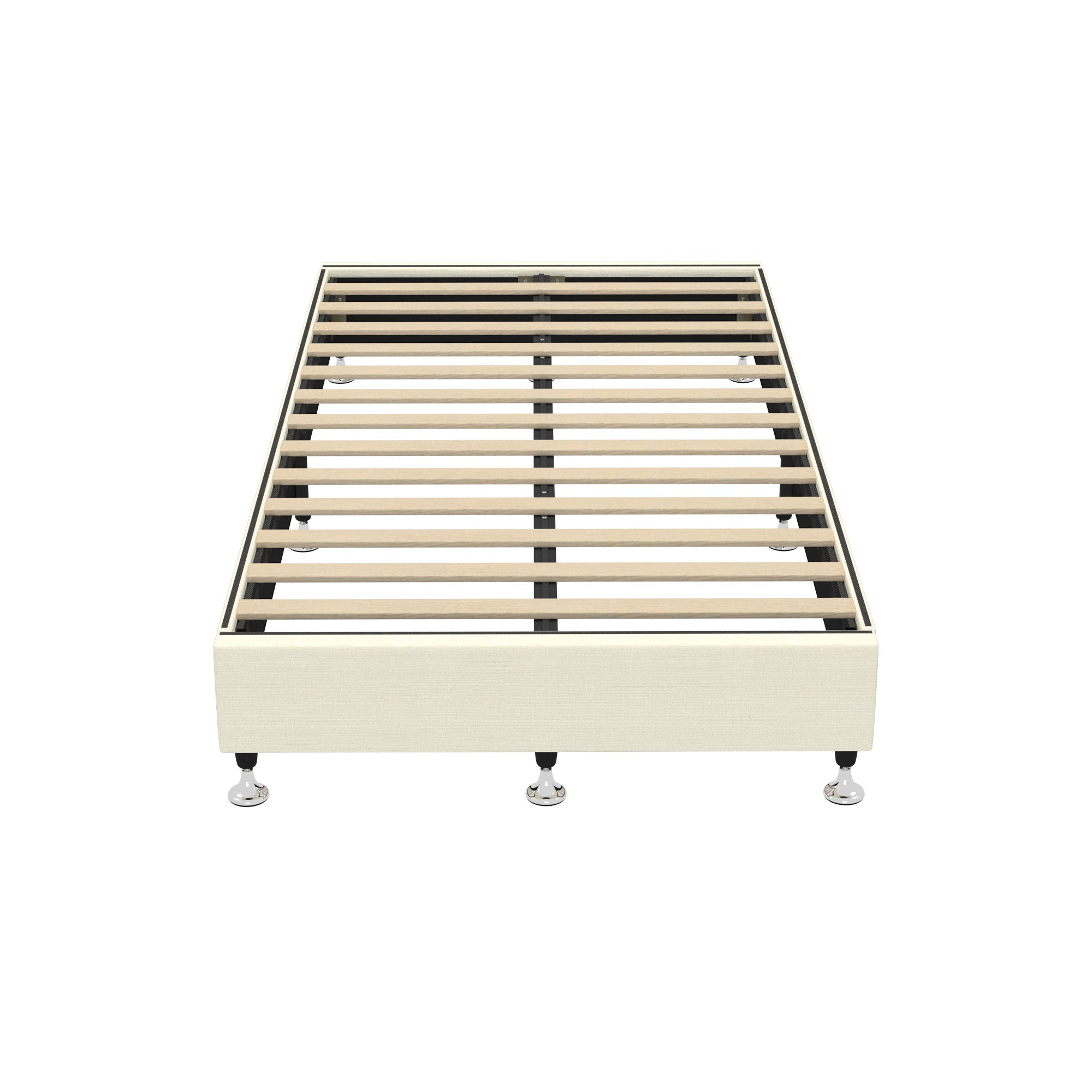 Oikiture Bed Frame King Single Bed Base Platform Beige - Sunyee