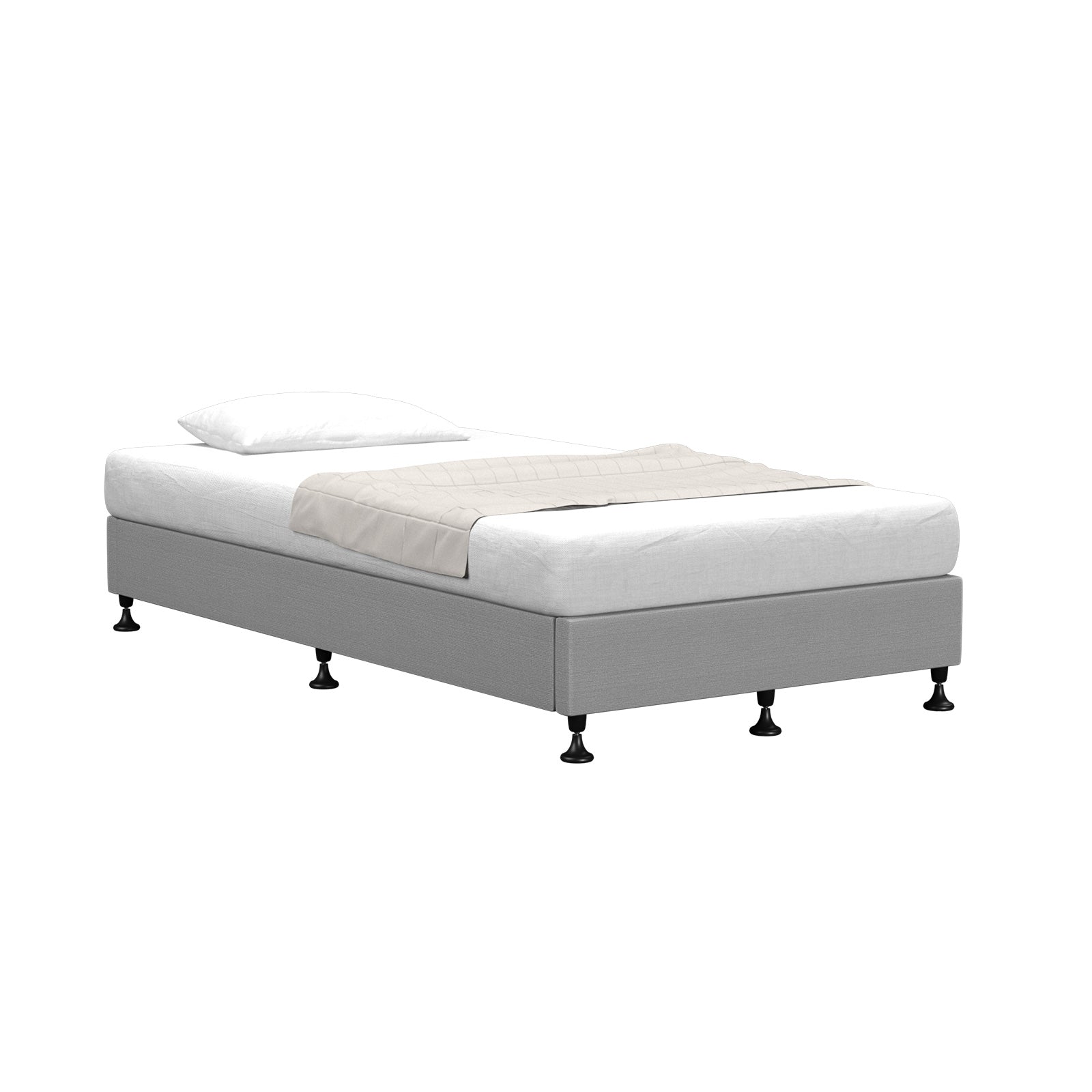 Oikiture Bed Frame King Single Bed Base Platform Grey - Sunyee