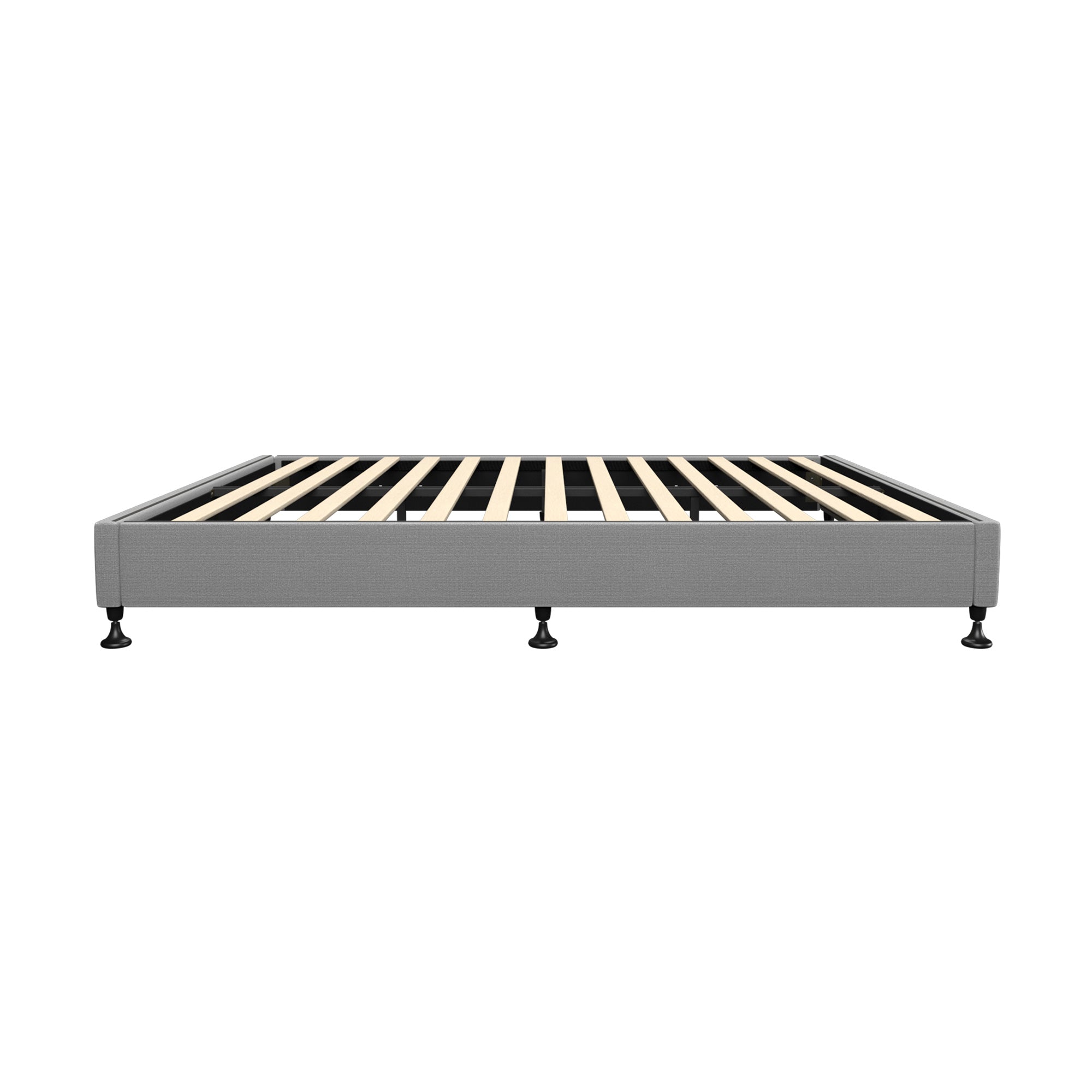 Oikiture Bed Frame Queen Size Bed Base Platform Grey - Sunyee