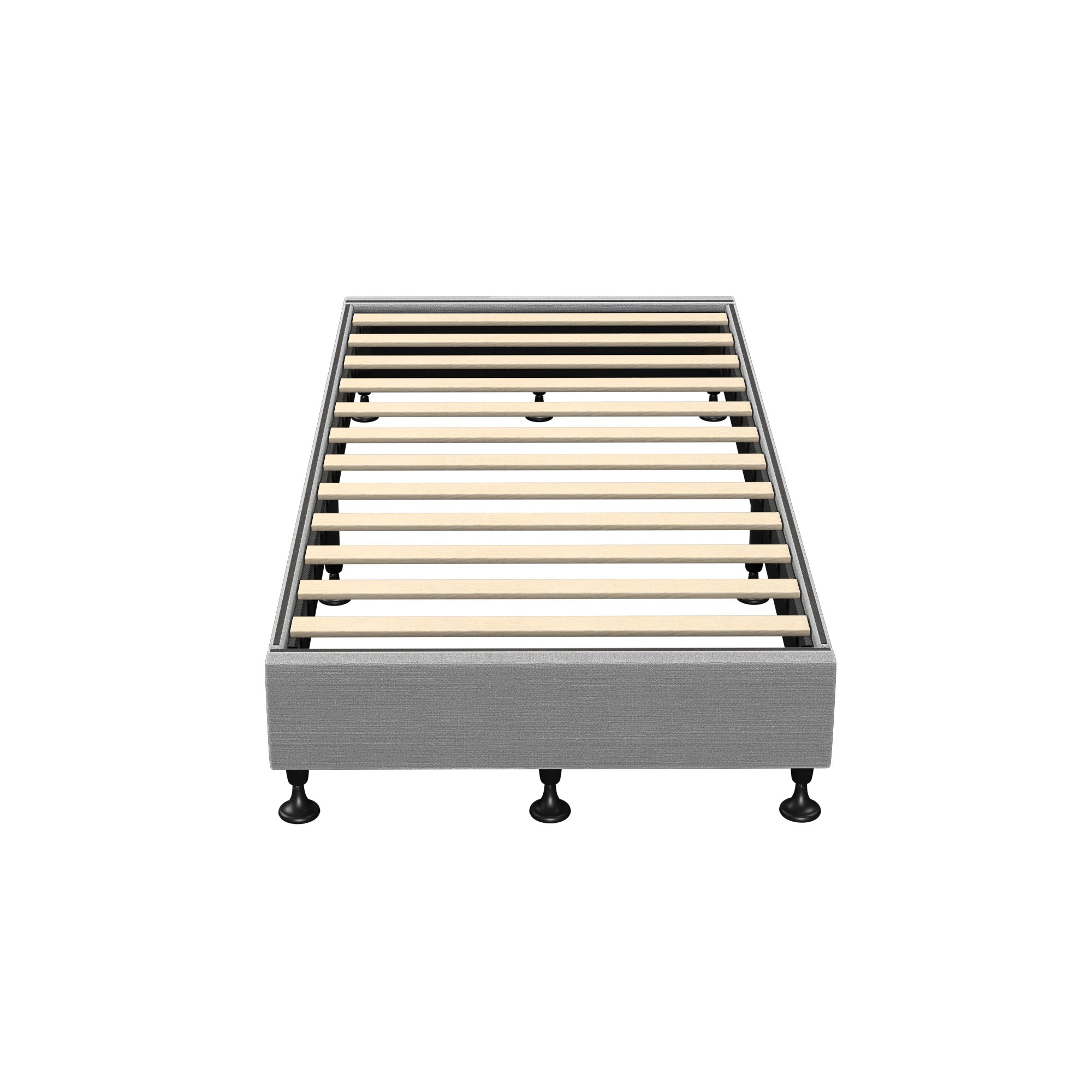 Oikiture Bed Frame Single Size Bed Base Platform Grey - Sunyee