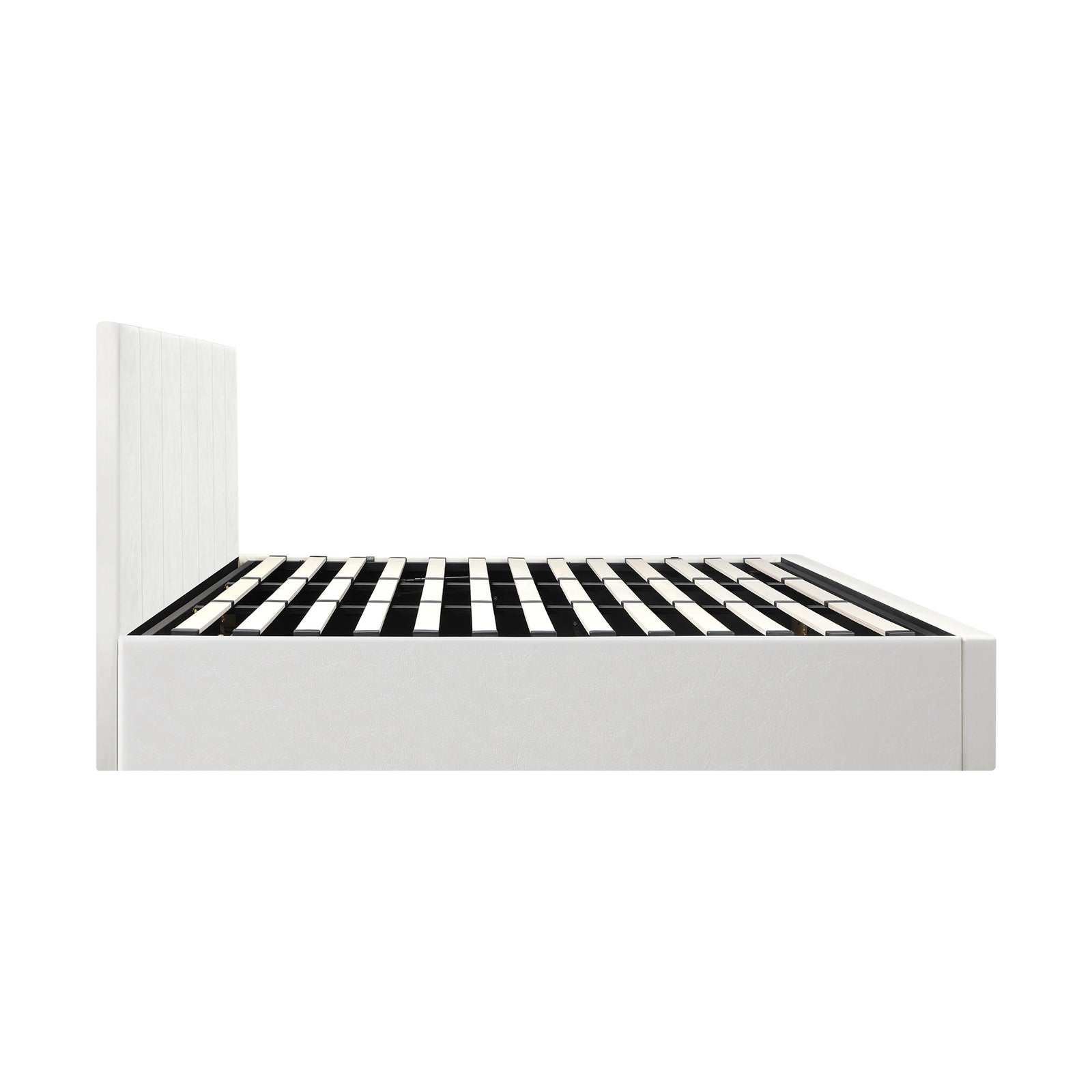 Oikiture Bed Frame King Size Gas Lift Beds Base Storage PU Leather ZOE - Sunyee