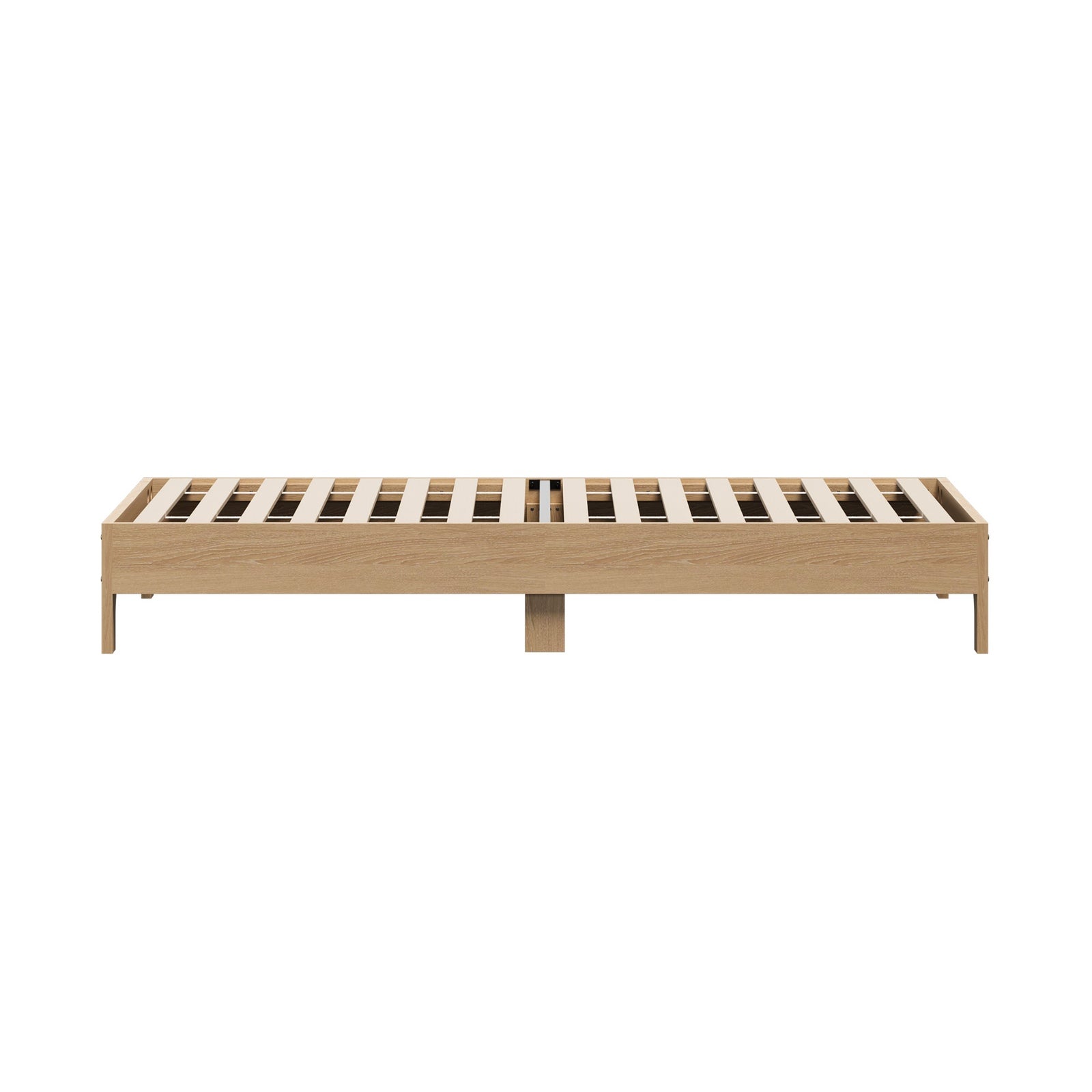Oikiture Bed Frame King Single Size Wooden Mattress Base Platform Beds Natural
