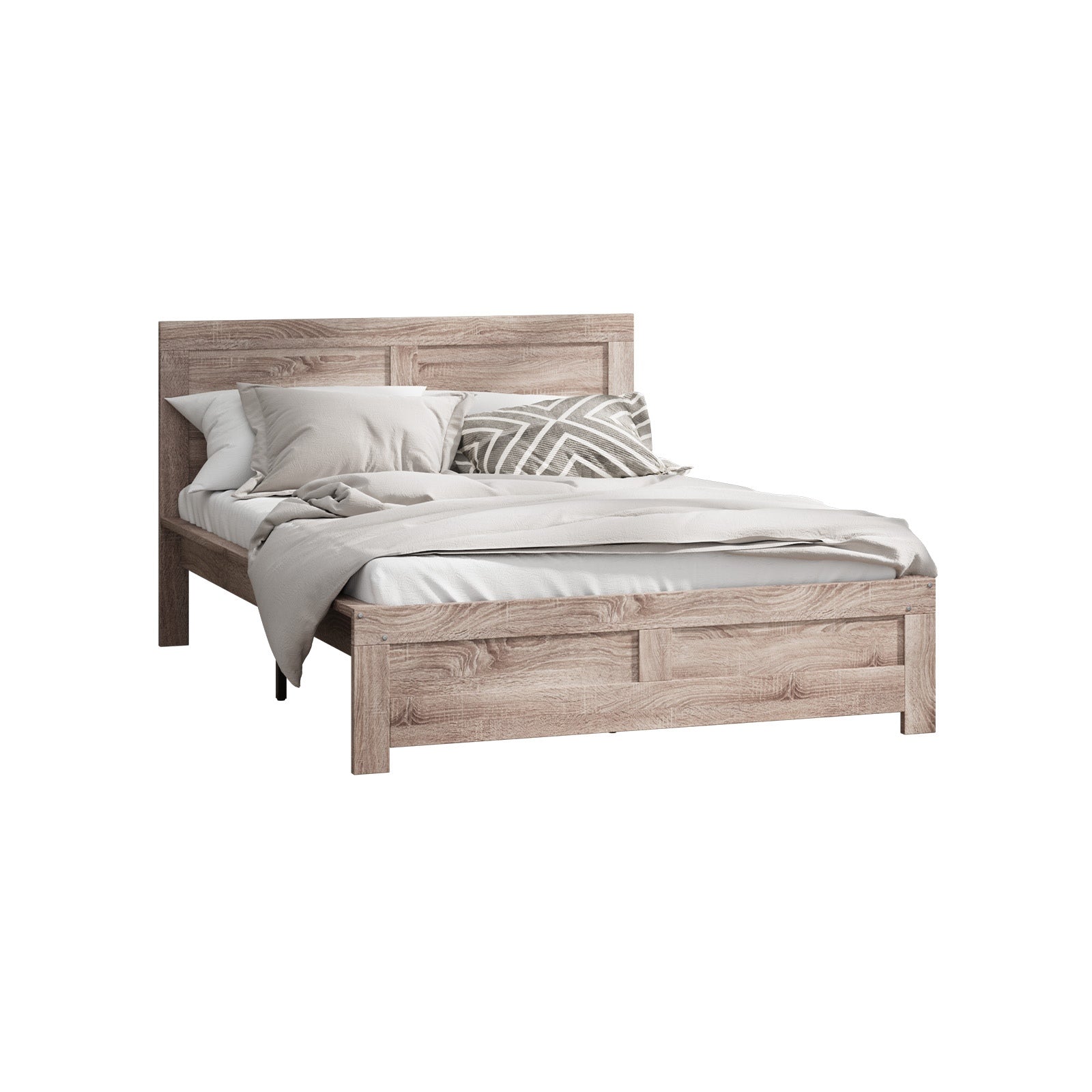 Oikiture Bed Frame Queen Double King Single Size Wooden Bed Platform Timber - Sunyee