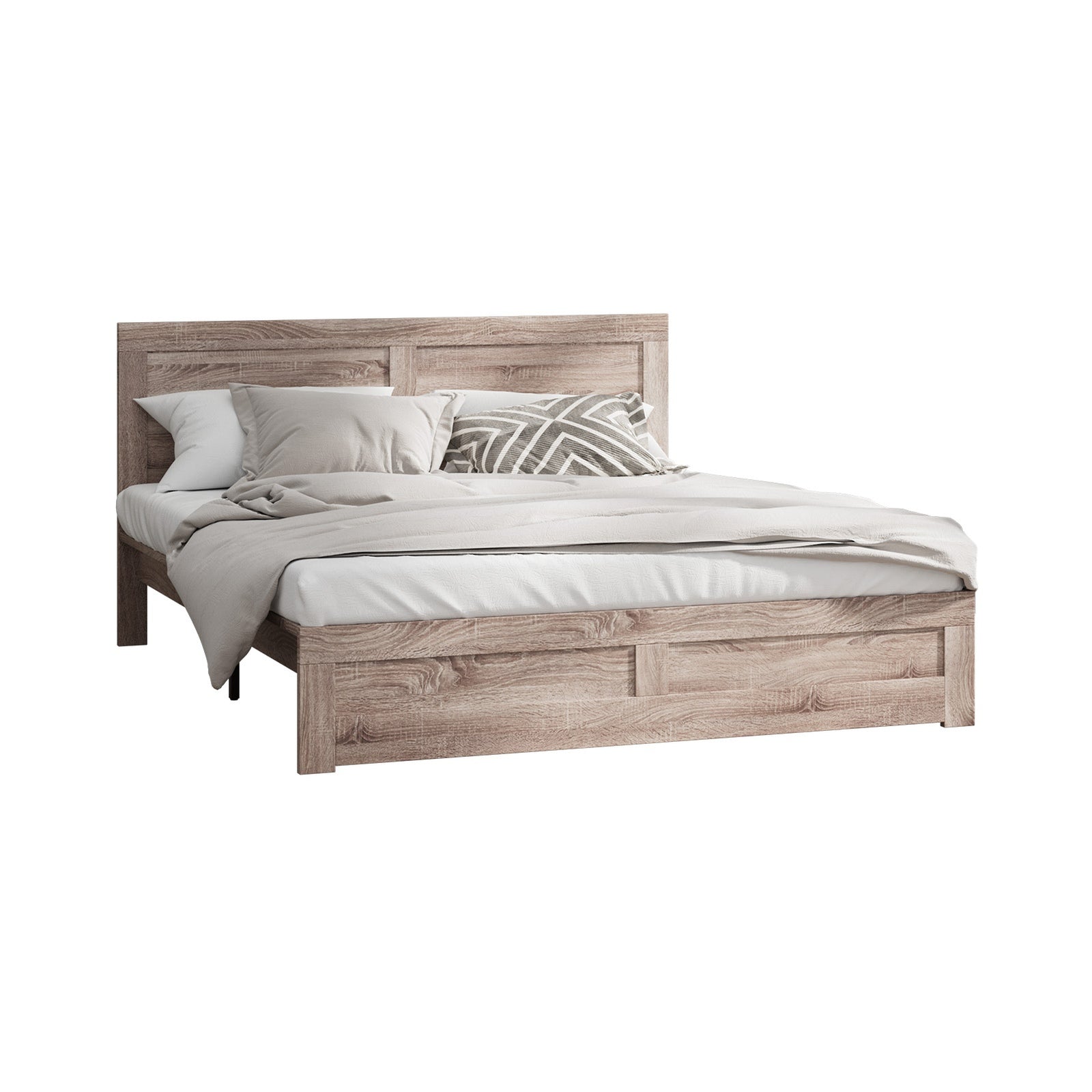Oikiture Bed Frame Queen Double King Single Size Wooden Bed Platform Timber - Sunyee