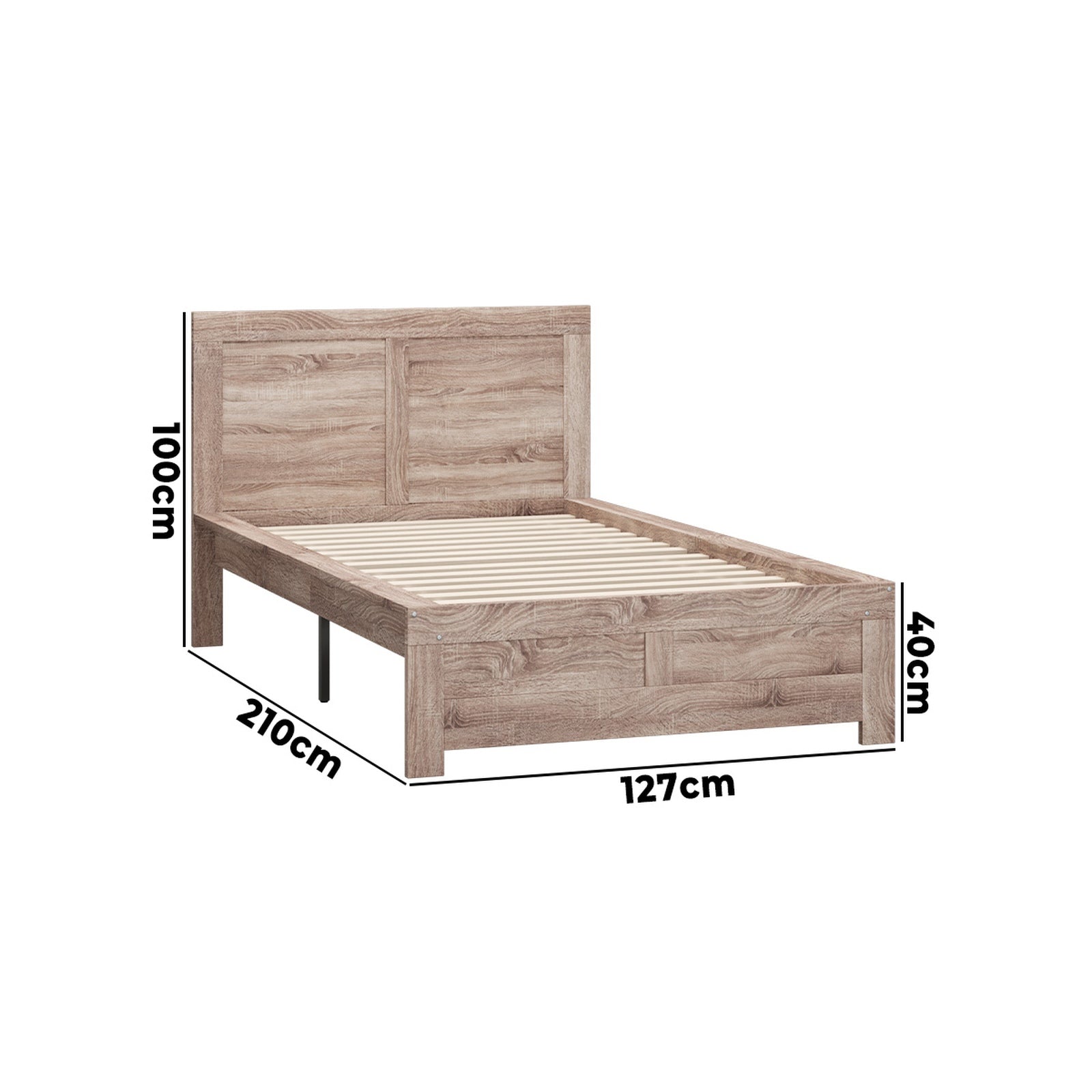 Oikiture Bed Frame King Single Size Wooden Bed Platforms NEO - Sunyee