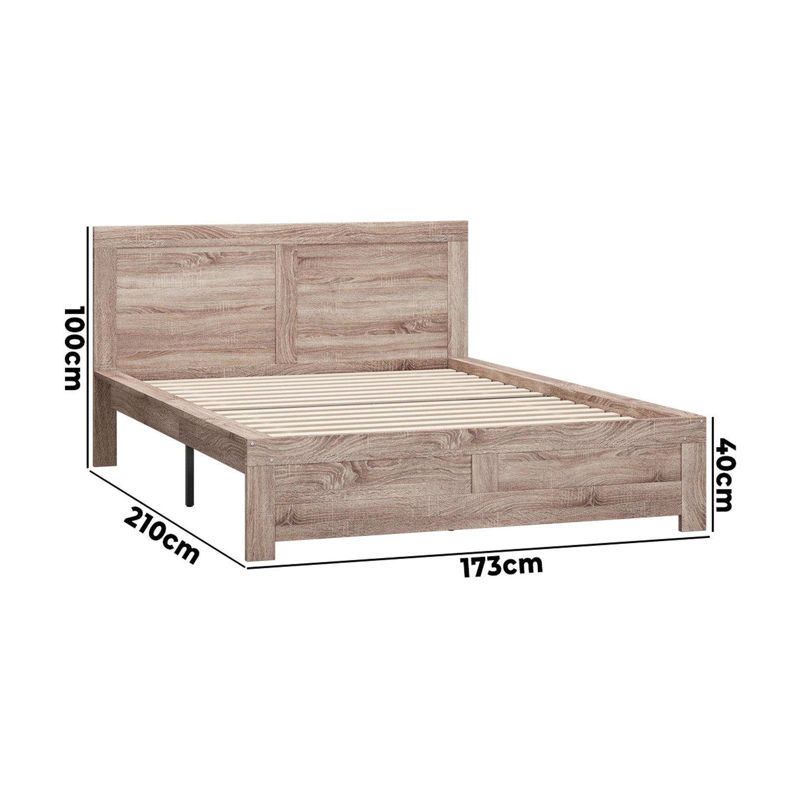 Oikiture Bed Frame Queen Size Wooden Bed Platforms NEO - Sunyee