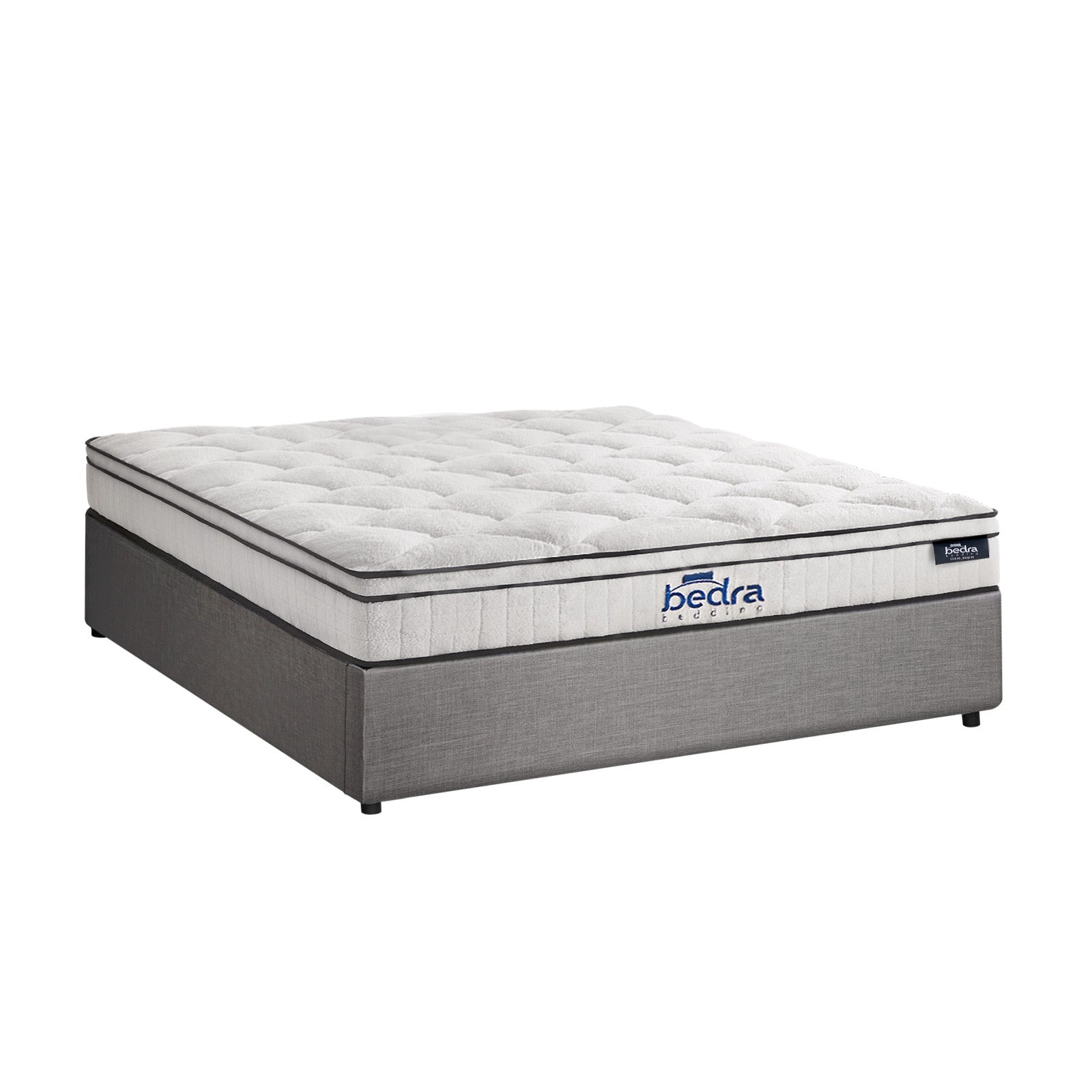 Oikiture Bed Frame Queen Size Gas Lift Base Storage Platform with Mattress - Sunyee