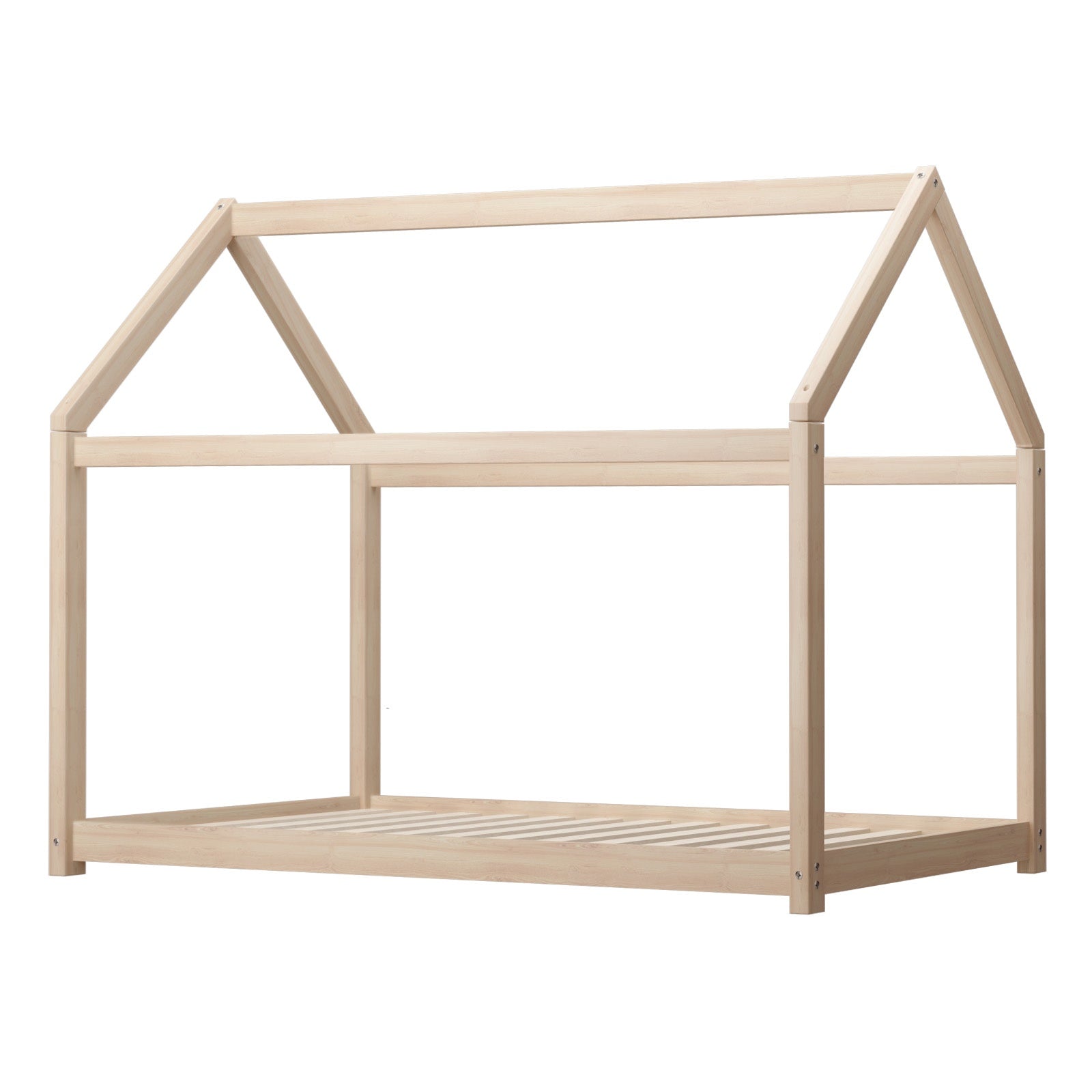 Oikiture Wooden Bed Frame Single Wood Mattress Base Pine Timber Platform - Sunyee