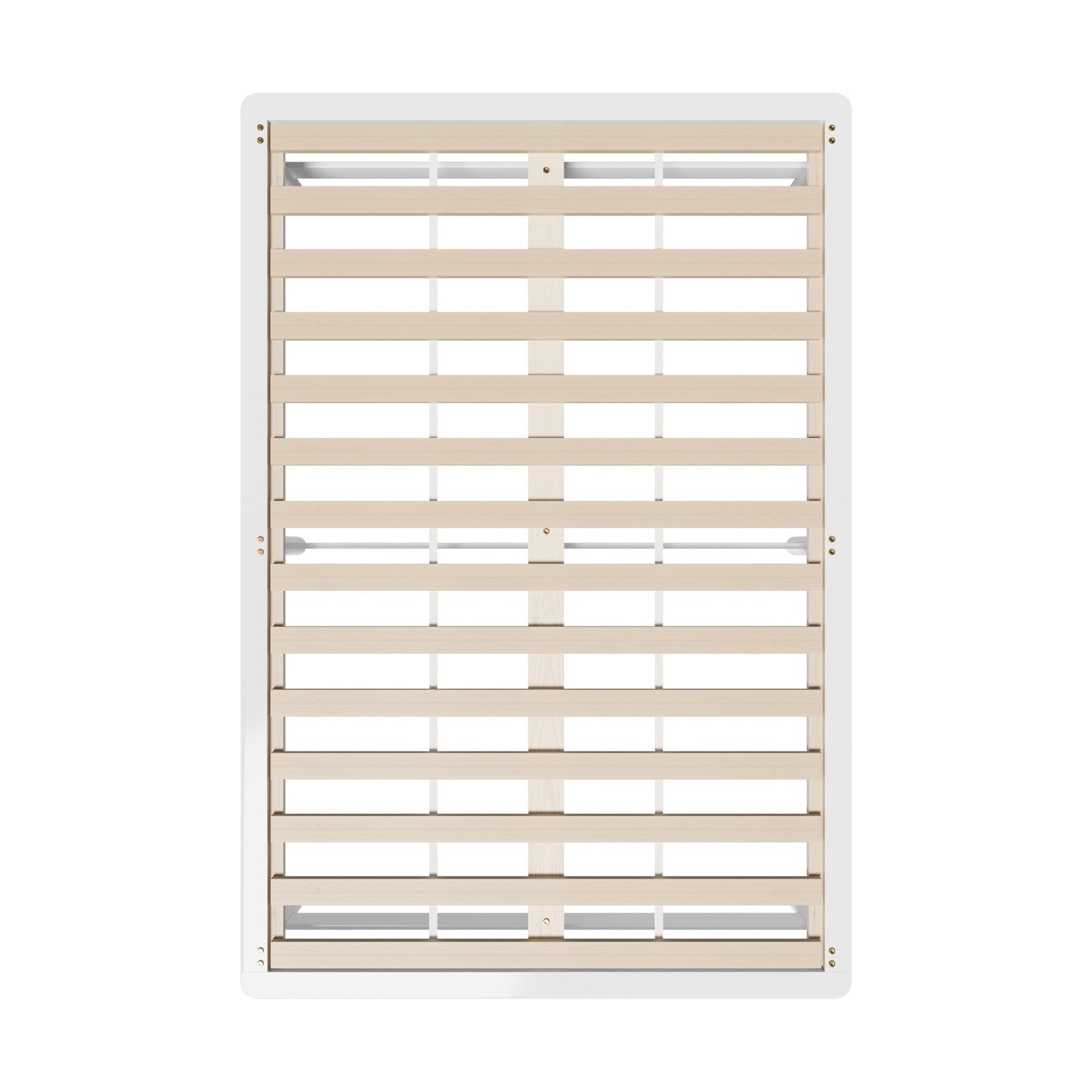 Oikiture Double Wooden Bed Frame Base Platform Solid Pine Timber Beds White - Sunyee