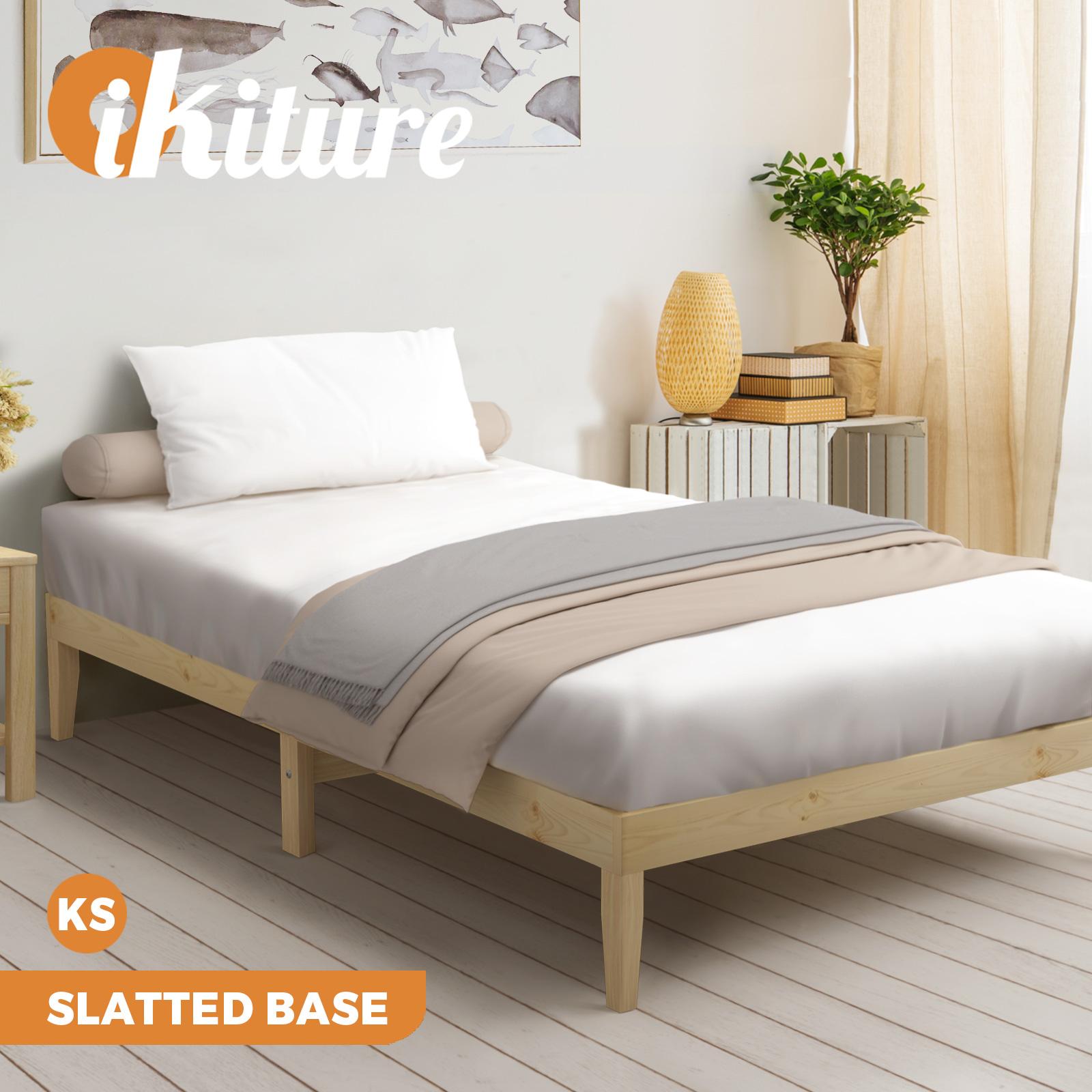 Oikiture Bed Frame Double Single King Single Size Wooden Timber Mattress Base - Sunyee