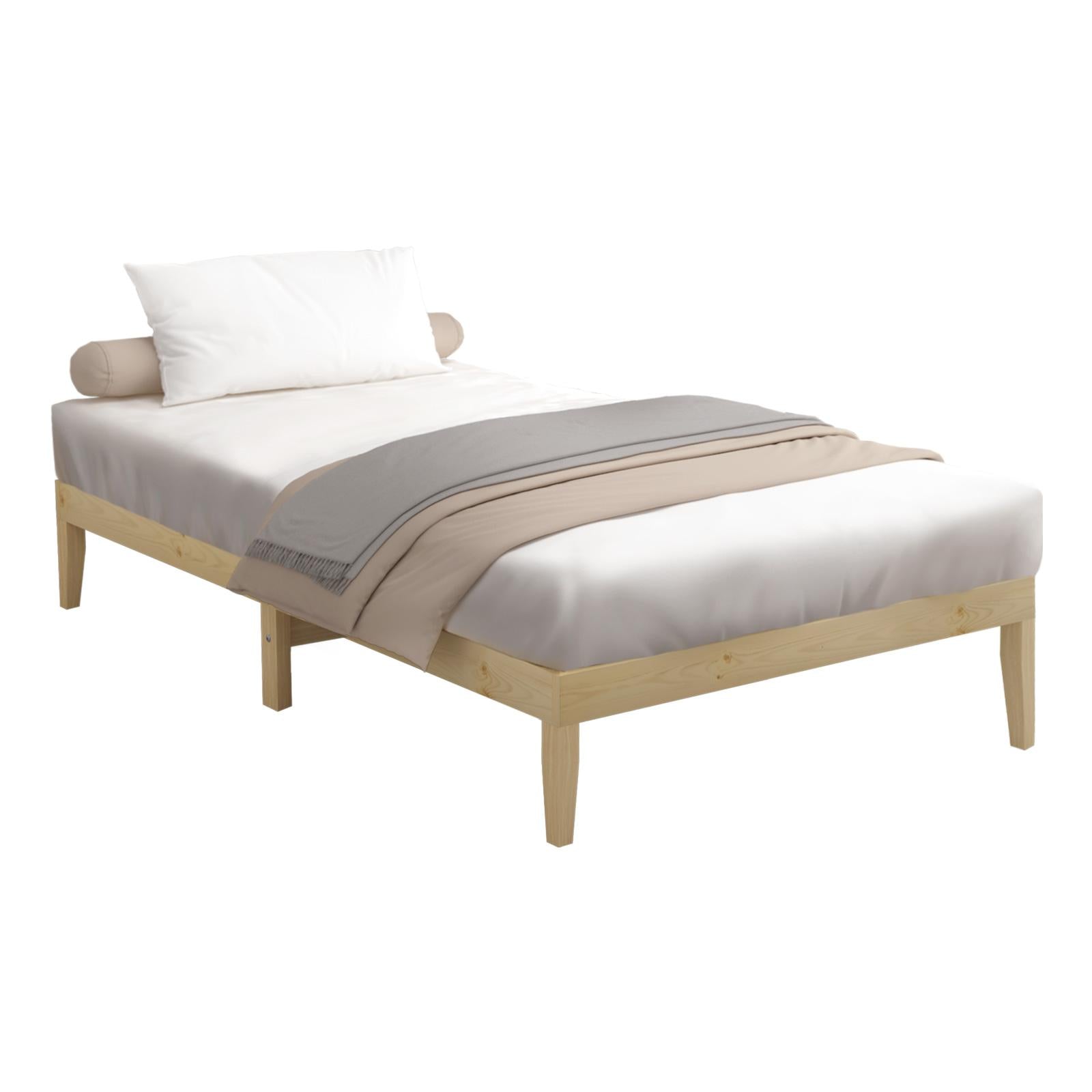 Oikiture Bed Frame Double Single King Single Size Wooden Timber Mattress Base - Sunyee