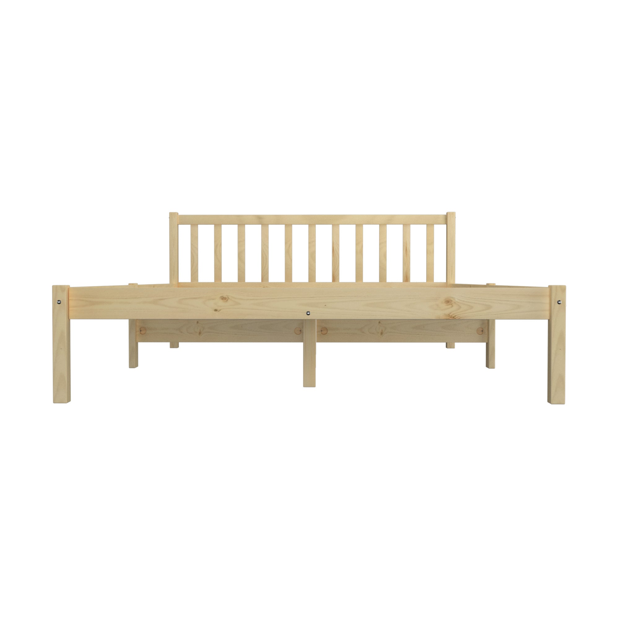 Oikiture Bed Frame Queen Double King Single Wooden Mattress Base Wood Headboard - Sunyee