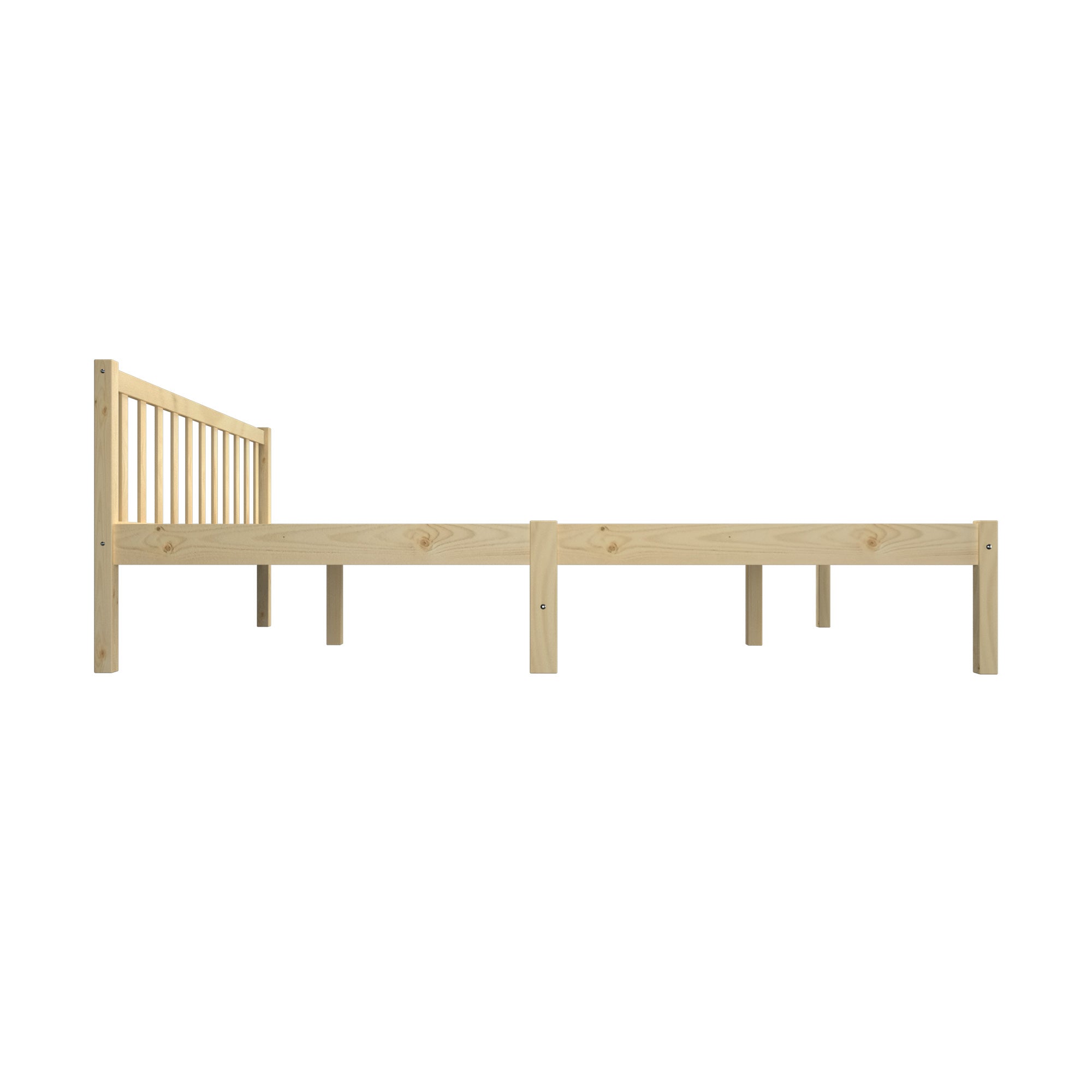 Oikiture Bed Frame Queen Double King Single Wooden Mattress Base Wood Headboard - Sunyee