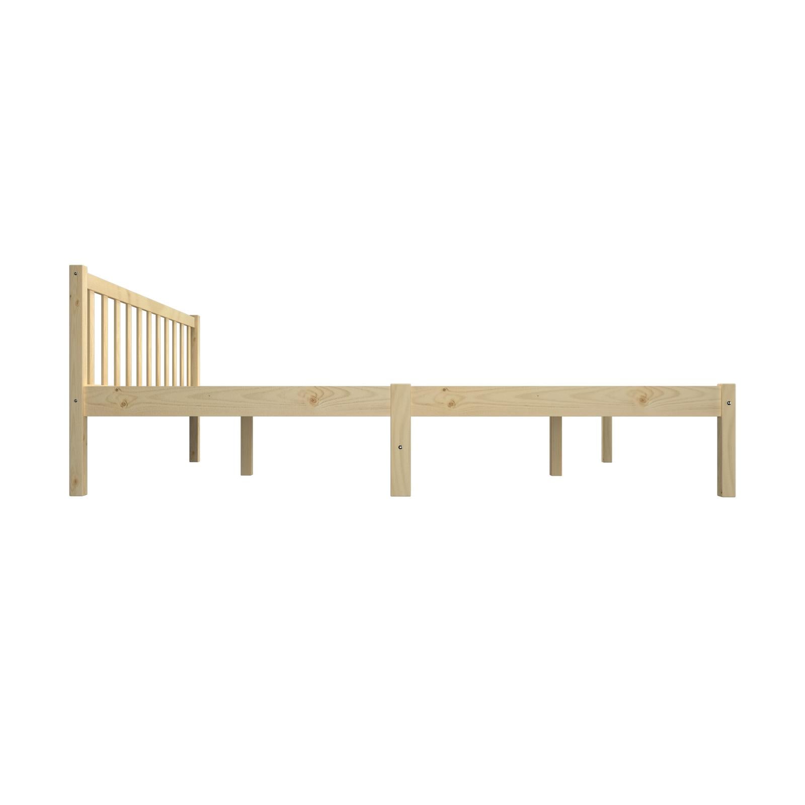 Oikiture Bed Frame Queen Size Wooden Timber Mattress Base Solid Wood Platform - Sunyee