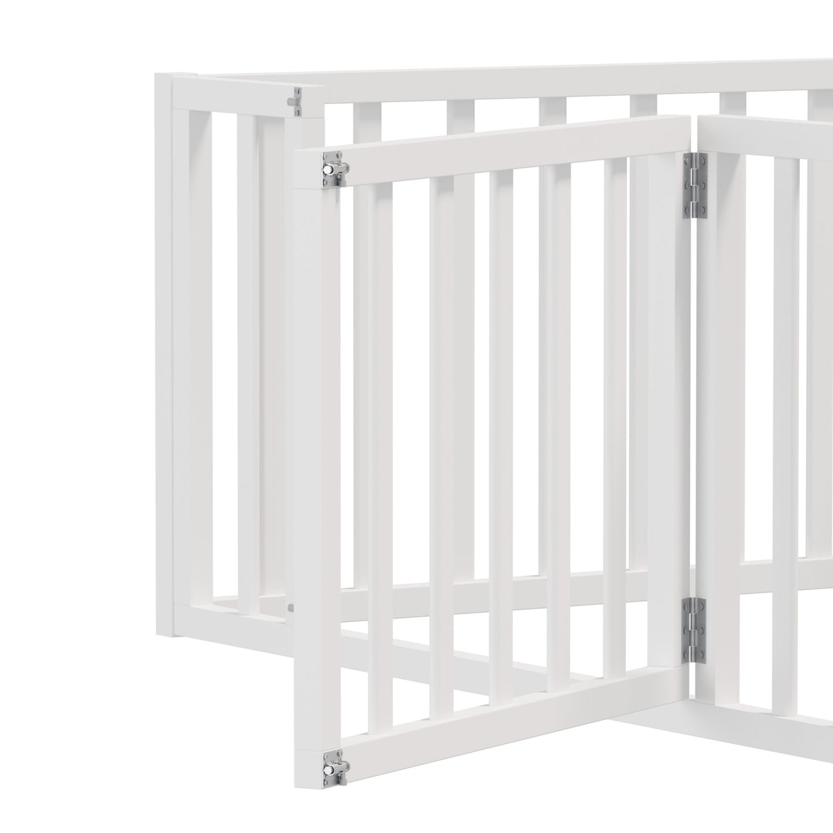 Oikiture 2-in-1 Kids Bed Frame Wood Single Toddler Play Centre Guard Fence Gate