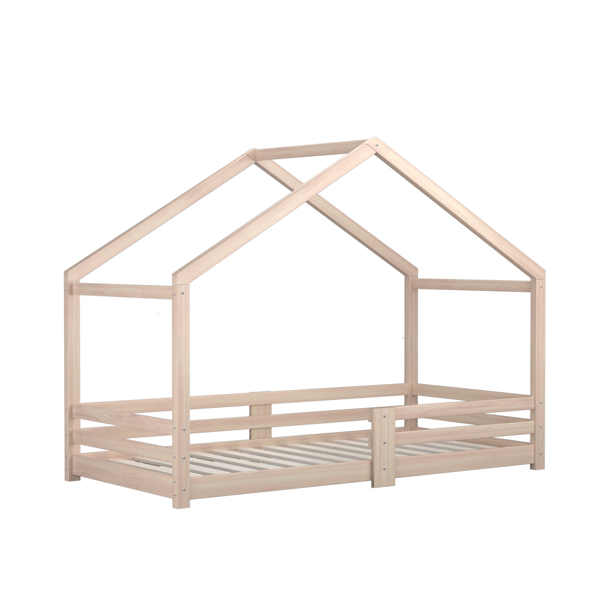 Oikiture Bed Frame Wooden Single Size Timber House Frame - Sunyee