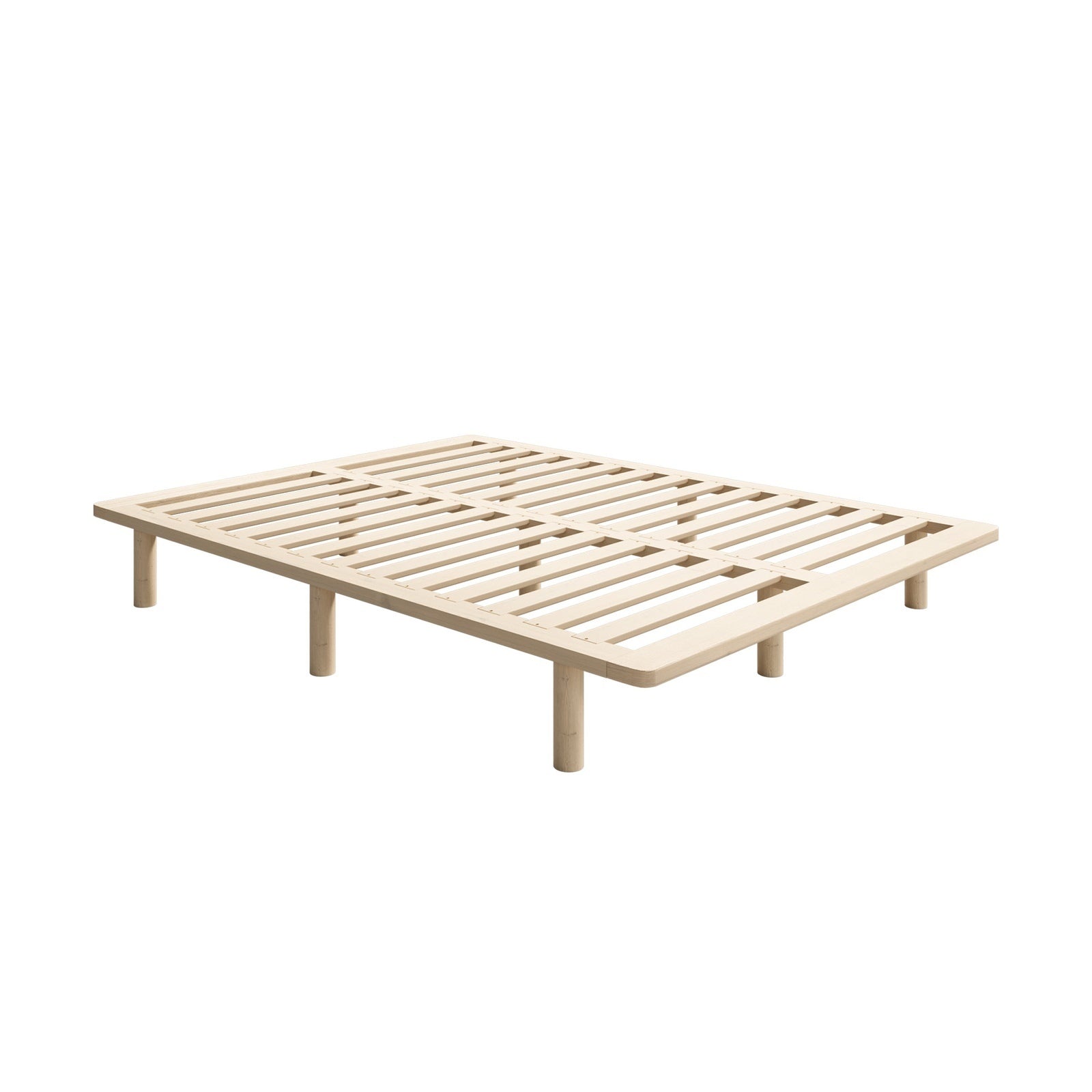 Oikiture Bed Frame Double Size Wooden Bed Base Platform Timber - Sunyee