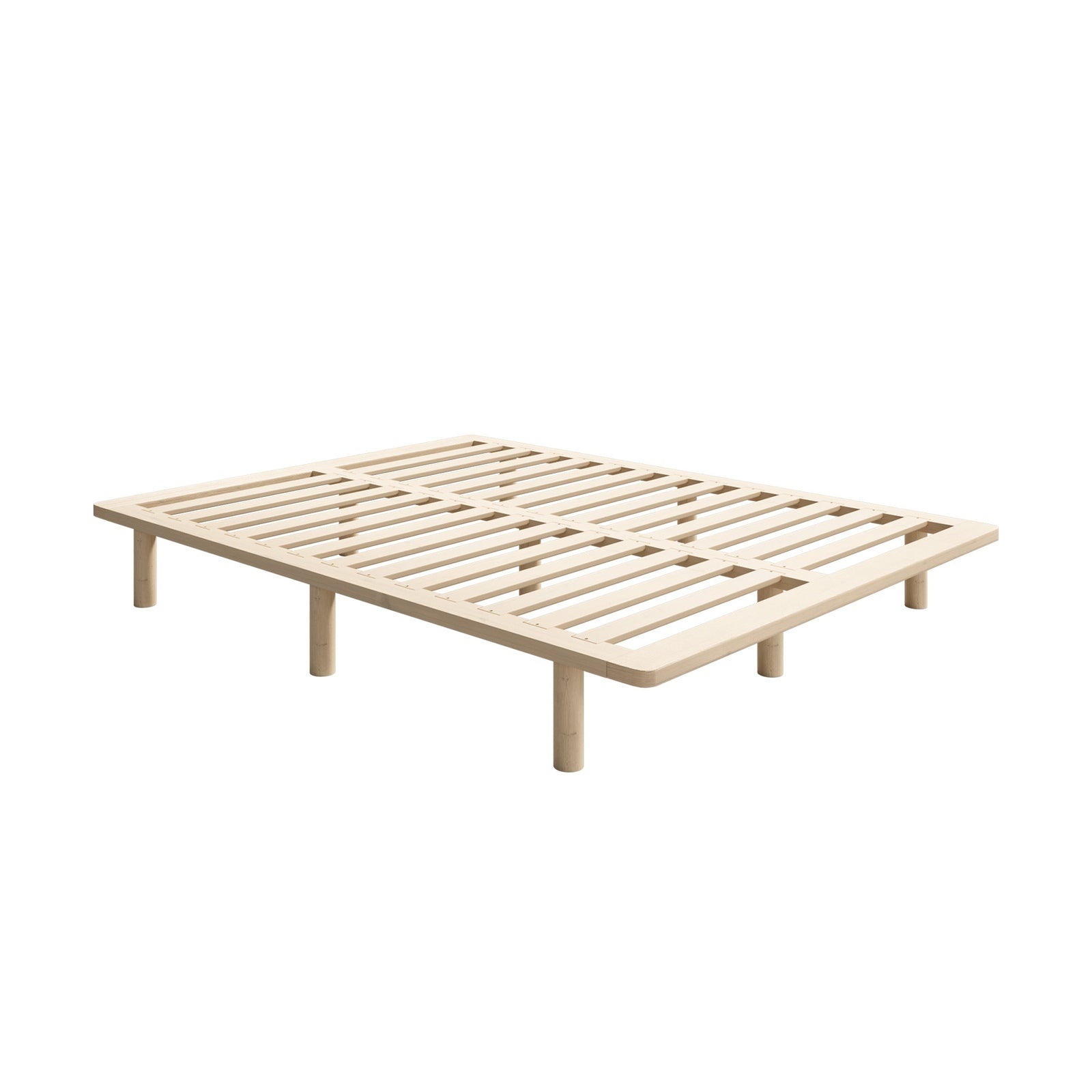Oikiture Bed Frame Queen Size Wooden Bed Base Platform Timber - Sunyee