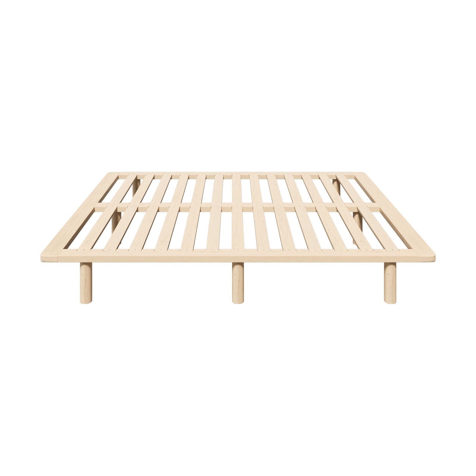 Oikiture Bed Frame Queen Size Wooden Bed Base Platform Timber - Sunyee