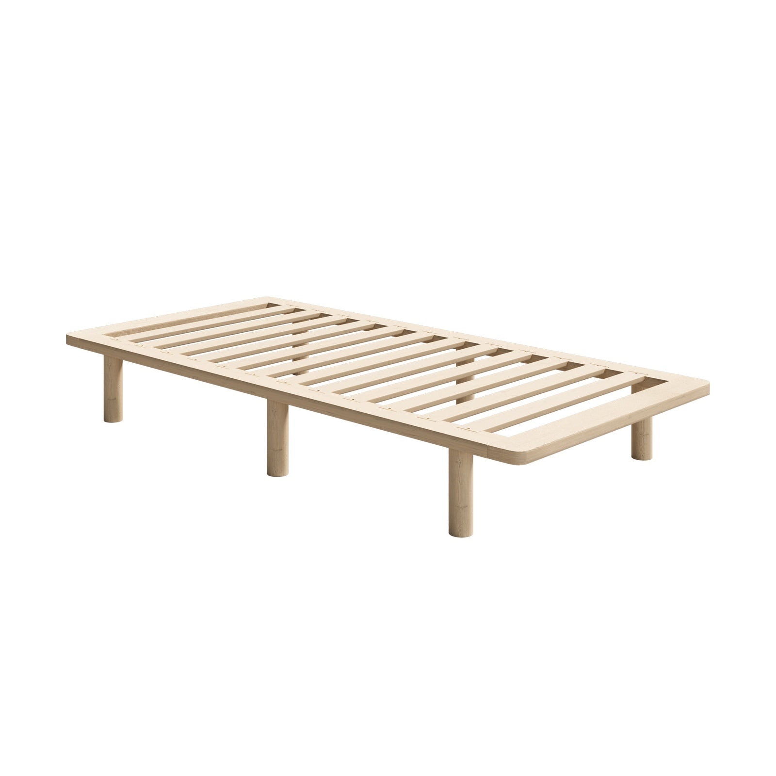 Oikiture Bed Frame Single Size Wooden Bed Base Platform Timber - Sunyee