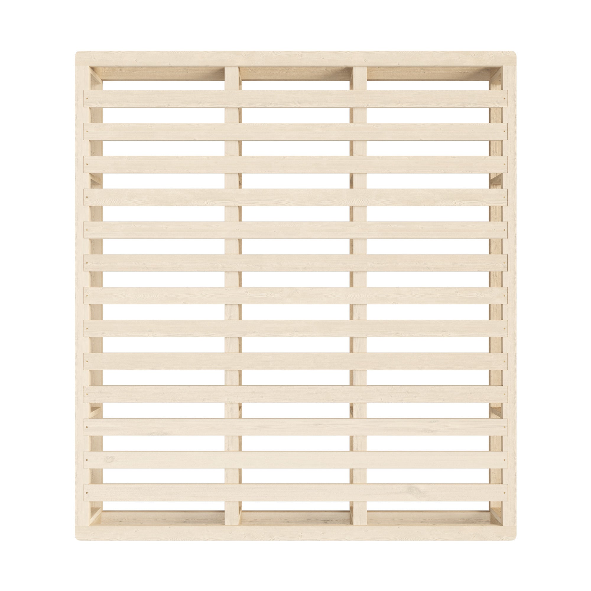 Oikiture Bed Frame King Size Wooden Bed Base Platform Cage-like - Sunyee