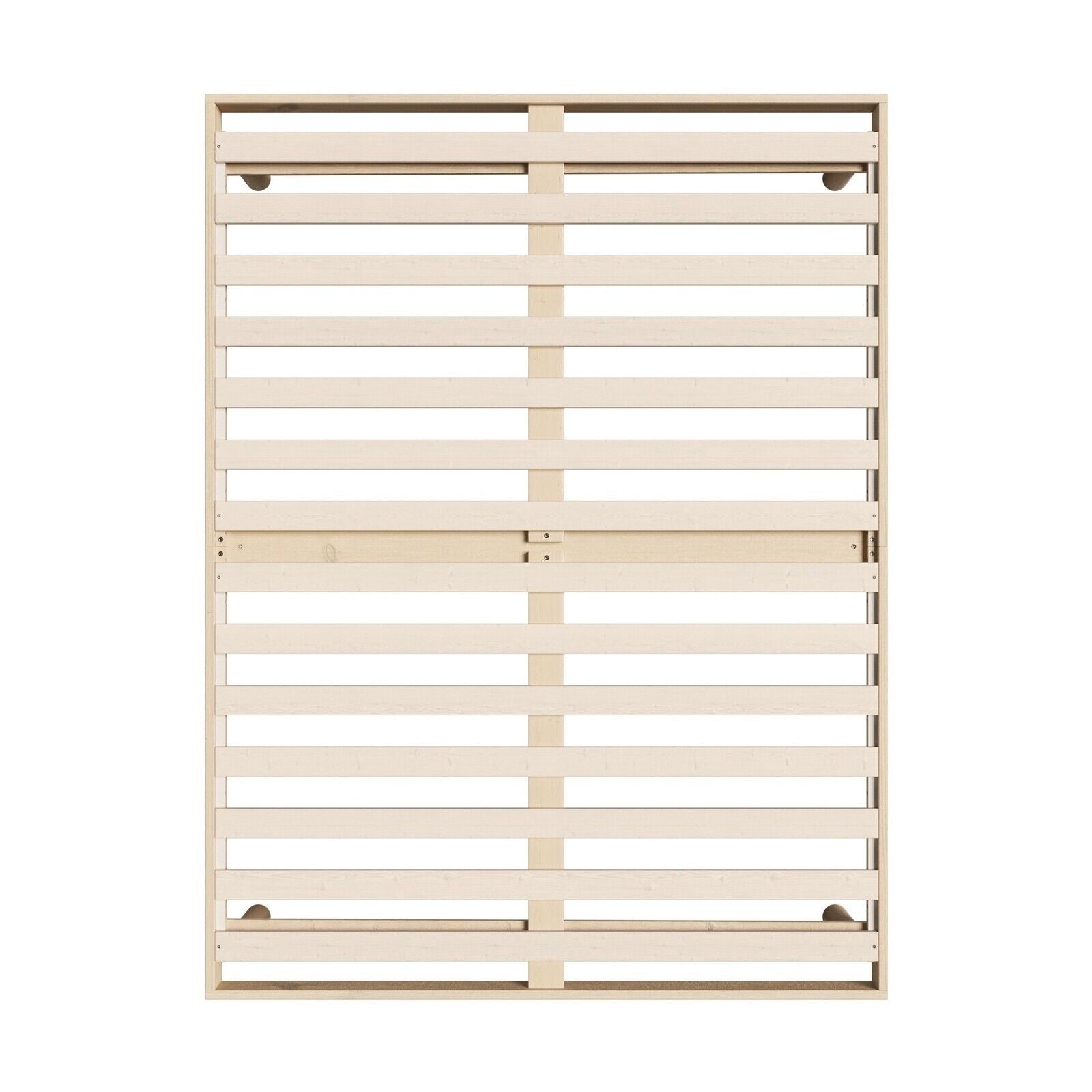 Oikiture Bed Frame Double Size Wooden Base Bed Platform Solid Wood Slats - Sunyee