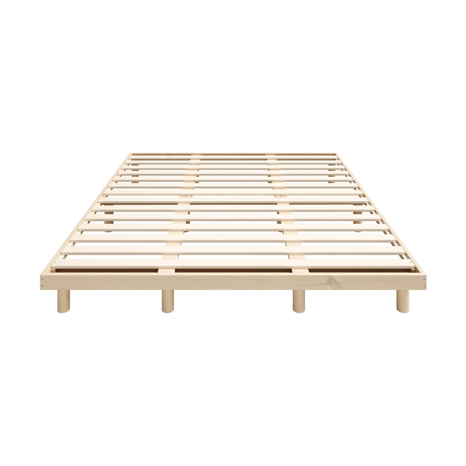 Oikiture Bed Frame King Size Wooden Bed Base Platform Solid Wood Slats - Sunyee