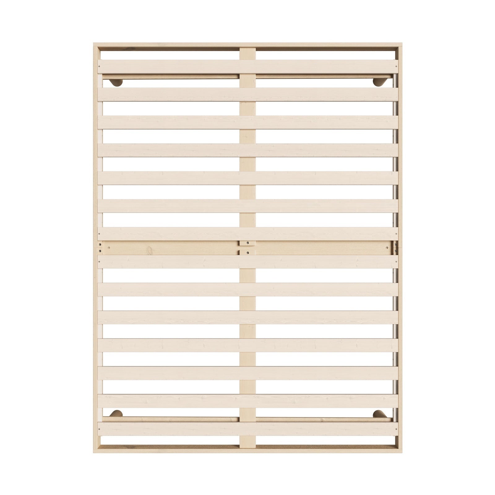 Oikiture Bed Frame Queen Size Wooden Bed Base Platform Solid Wood Slats - Sunyee