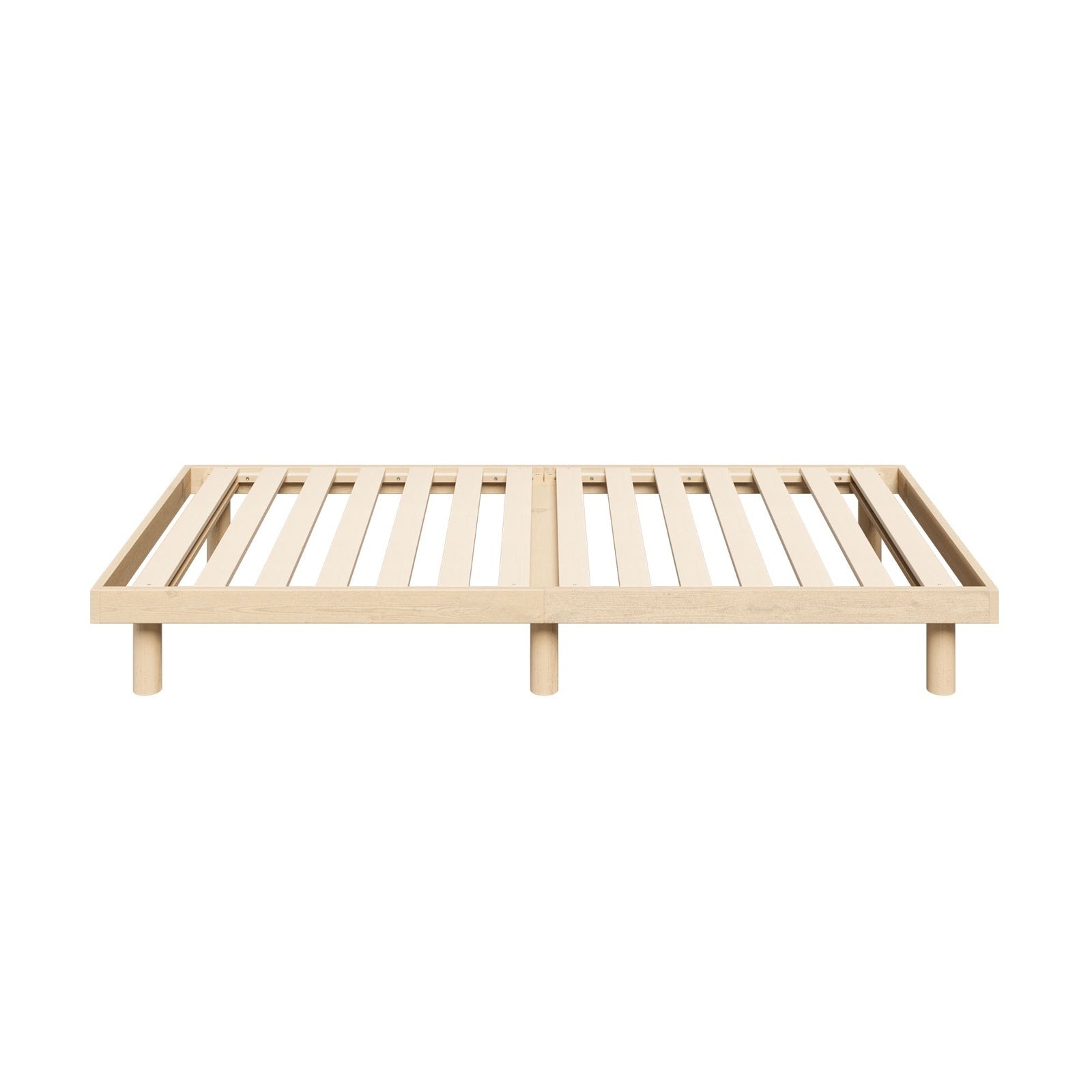 Oikiture Bed Frame Single Size Wooden Bed Base Platform Solid Wood Slats - Sunyee