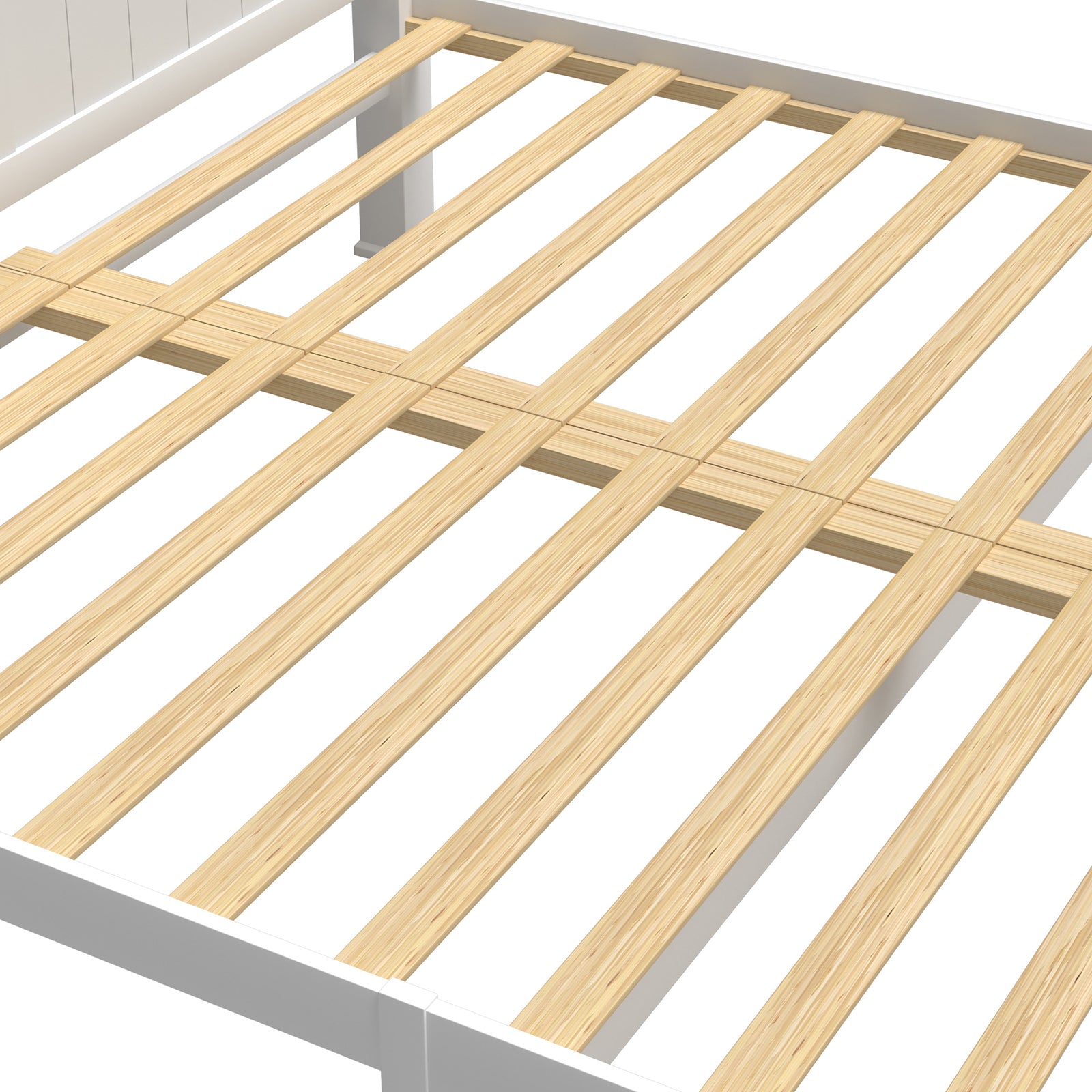 Oikiture Bed Frame Double Size Pine Wooden Timber Mattress Base Platform Bedroom - Sunyee