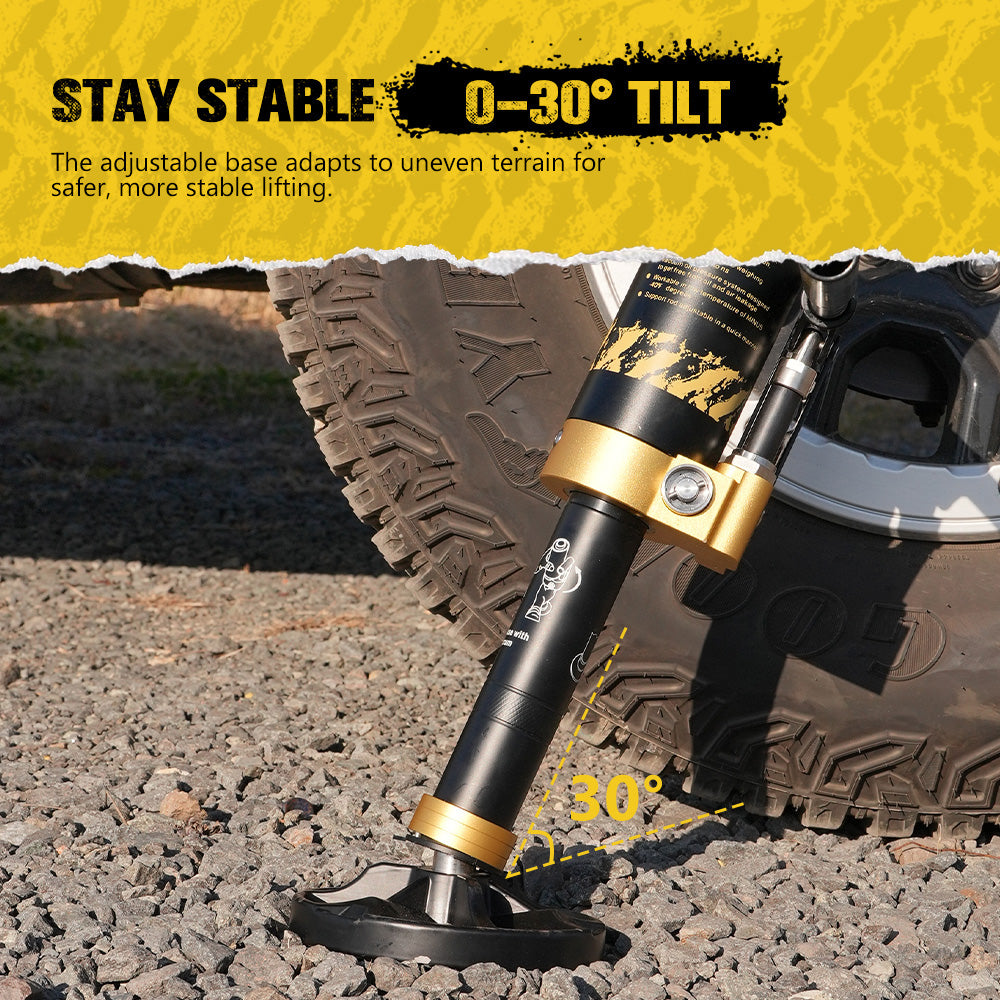 Bunker Indust 8.8Ton Hydraulic Lift Recovery Jack Removable Base Offroad Repair