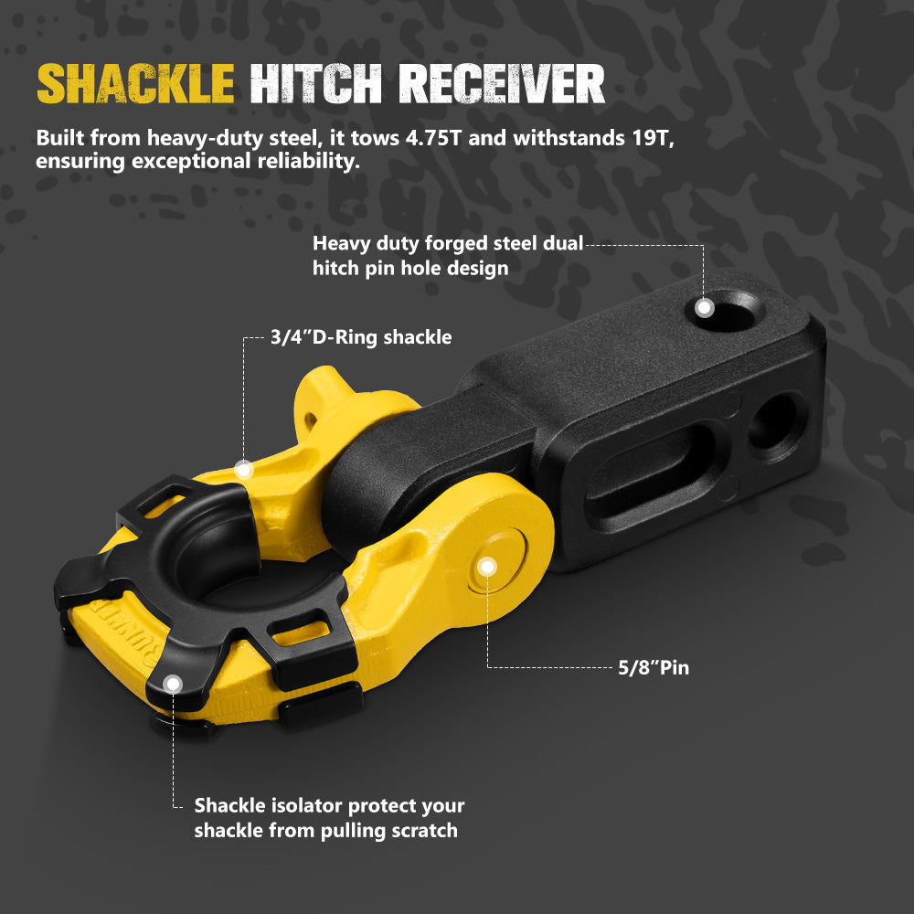 Bunker Indust 4x4 Recovery Kit Kinetic Rope Soft Shackles Winch Dampener Offroad - Sunyee