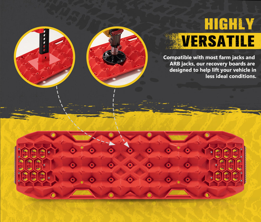 Bunker Indust Pair Recovery Tracks 25T With Steel Traction Plate Sand Mud Snow - Sunyee