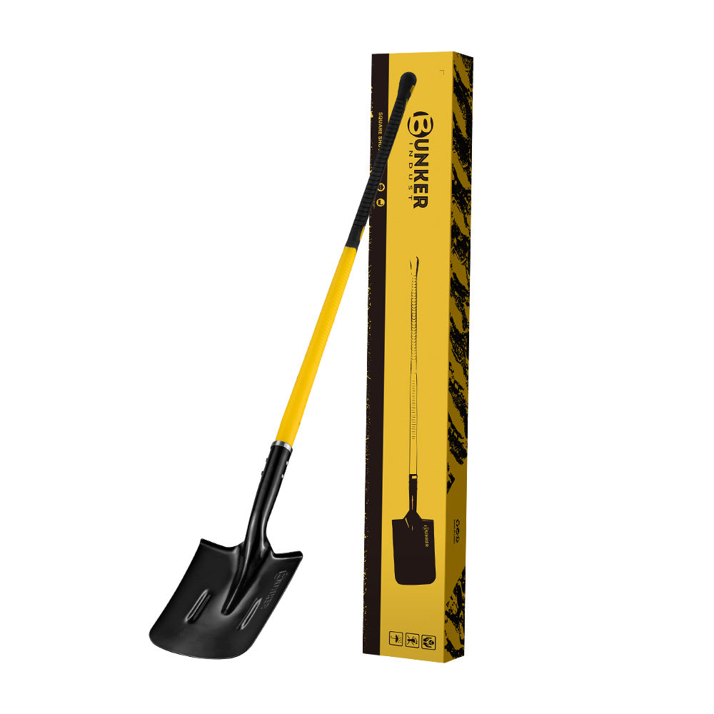 Bunker Indust 150CM Square Shovel Heavy Duty For Garden Digging Offroad Recovery - Sunyee