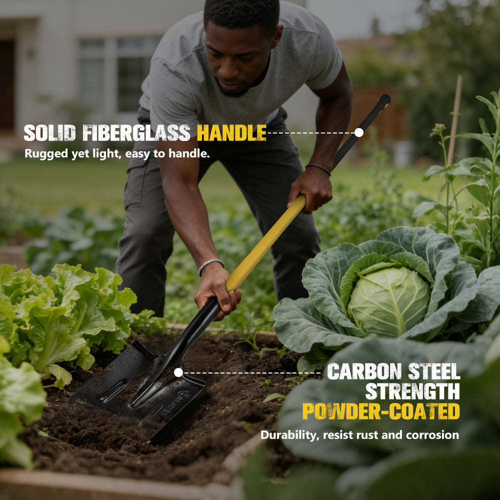 Bunker Indust 150CM Square Shovel Heavy Duty For Garden Digging Offroad Recovery - Sunyee