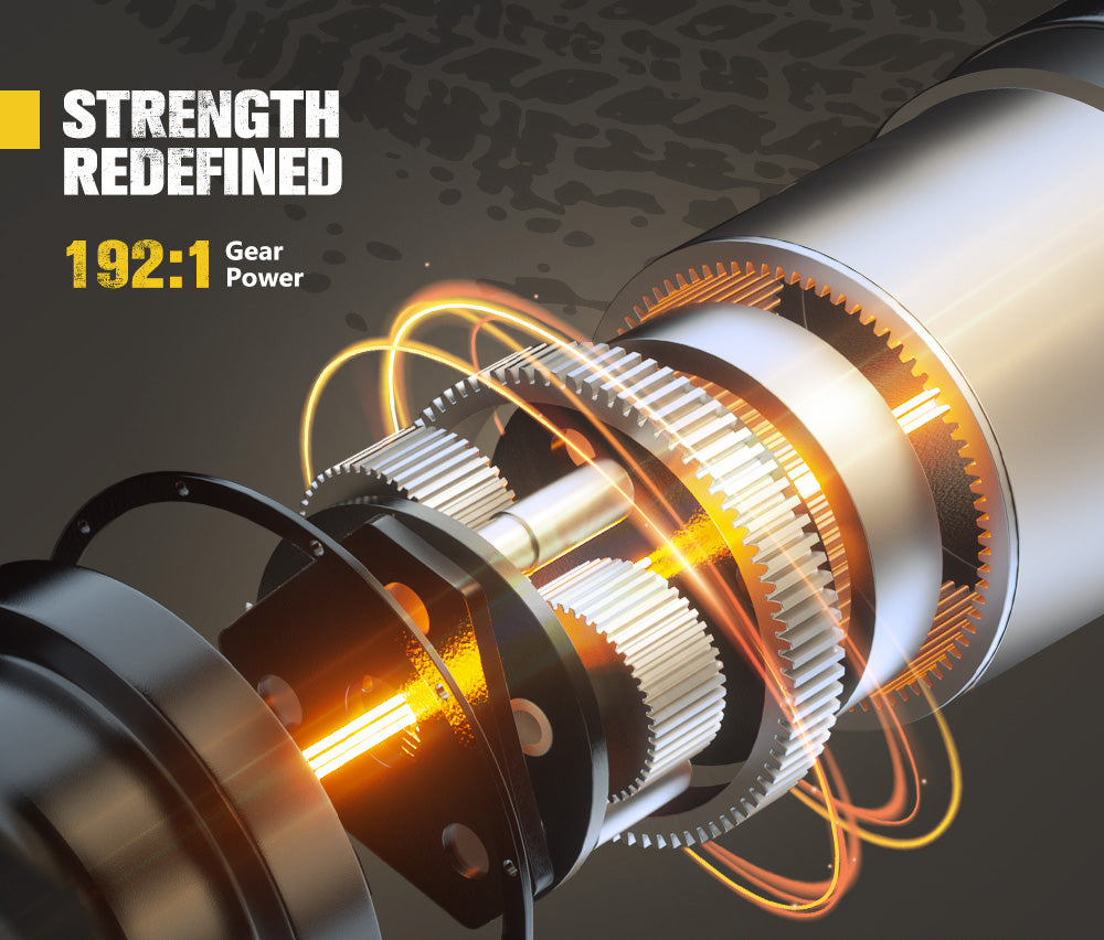 Bunker Indust 6000LBS/2722KGS Electric Winch 12V Synthetic Rope Wireless UTV ATV - Sunyee