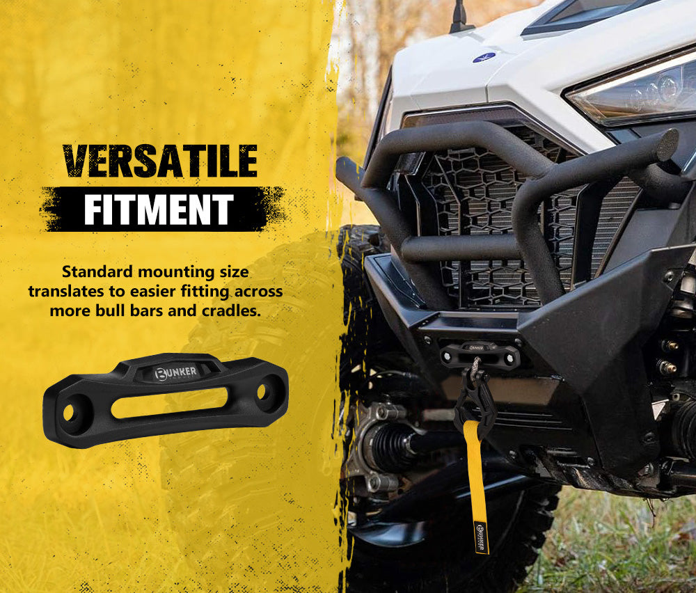 Bunker Indust 6000LBS/2722KGS Electric Winch 12V Synthetic Rope Wireless UTV ATV - Sunyee