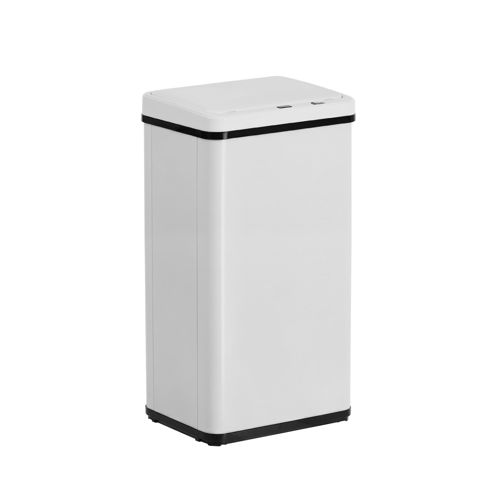 Oikiture 40L Motion Sensor Rubbish Bin Kitchen Waste Can Stainless Steel White