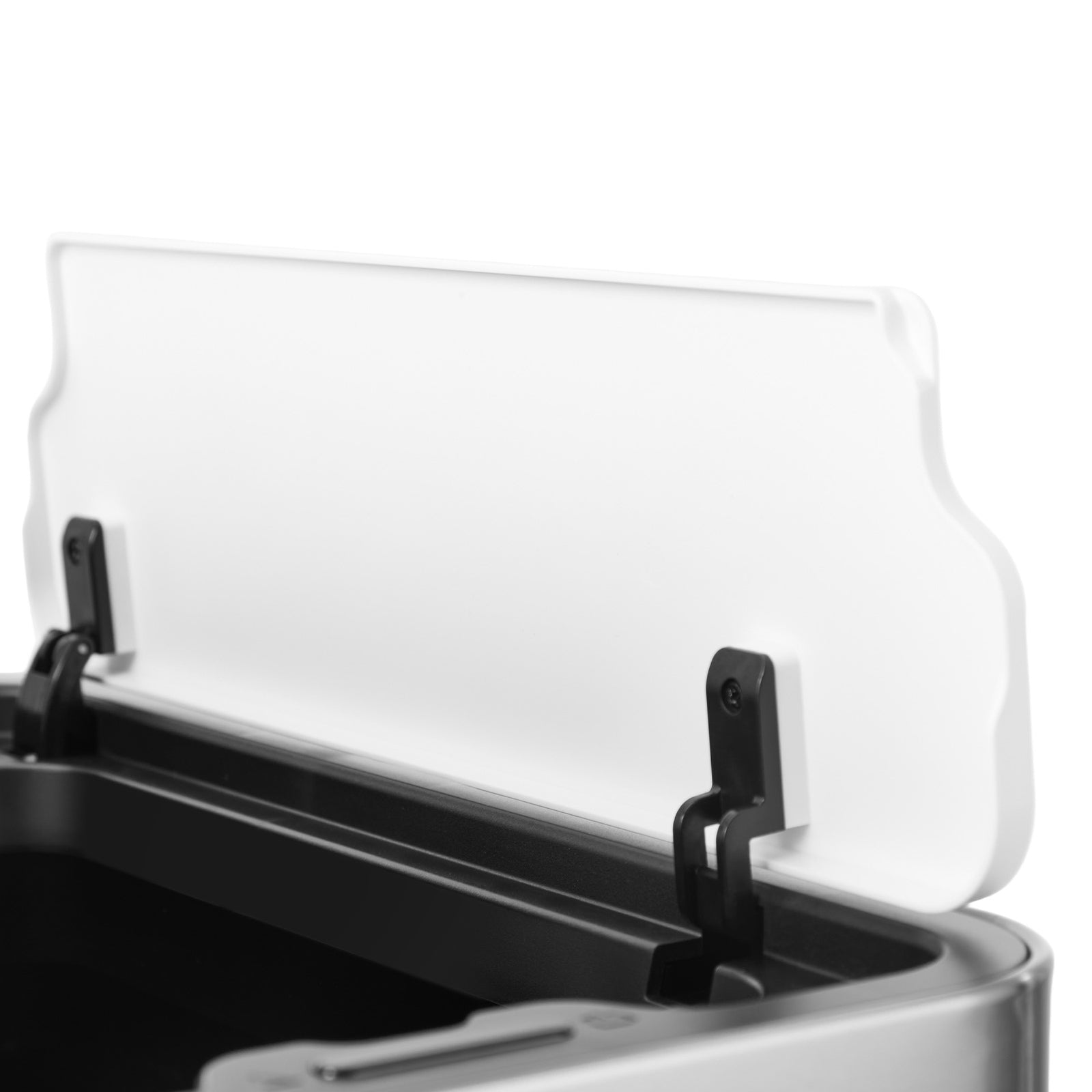 Oikiture 75L Motion Sensor Bin Stainless Steel Automatic Rubbish Trash Can White - Sunyee